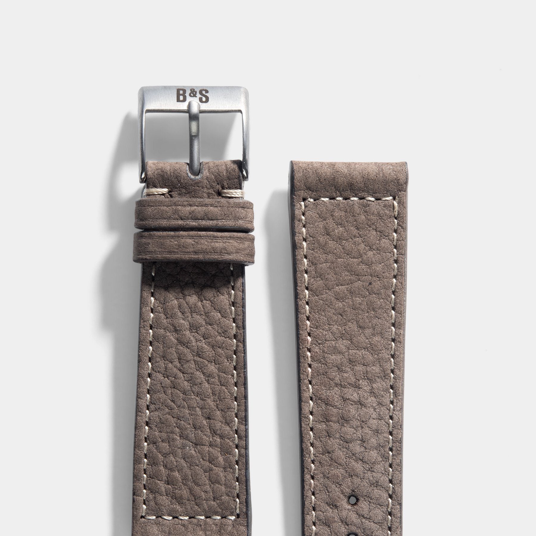 SLIDR GREY LEATHER WATCH STRAP