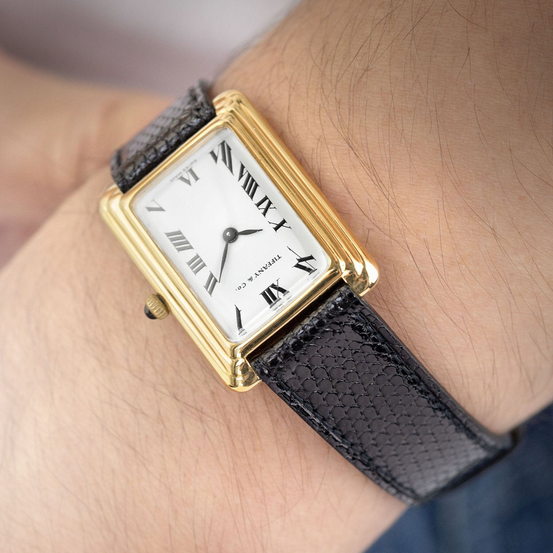 Tiffany Co 18k Gold Dress Watch