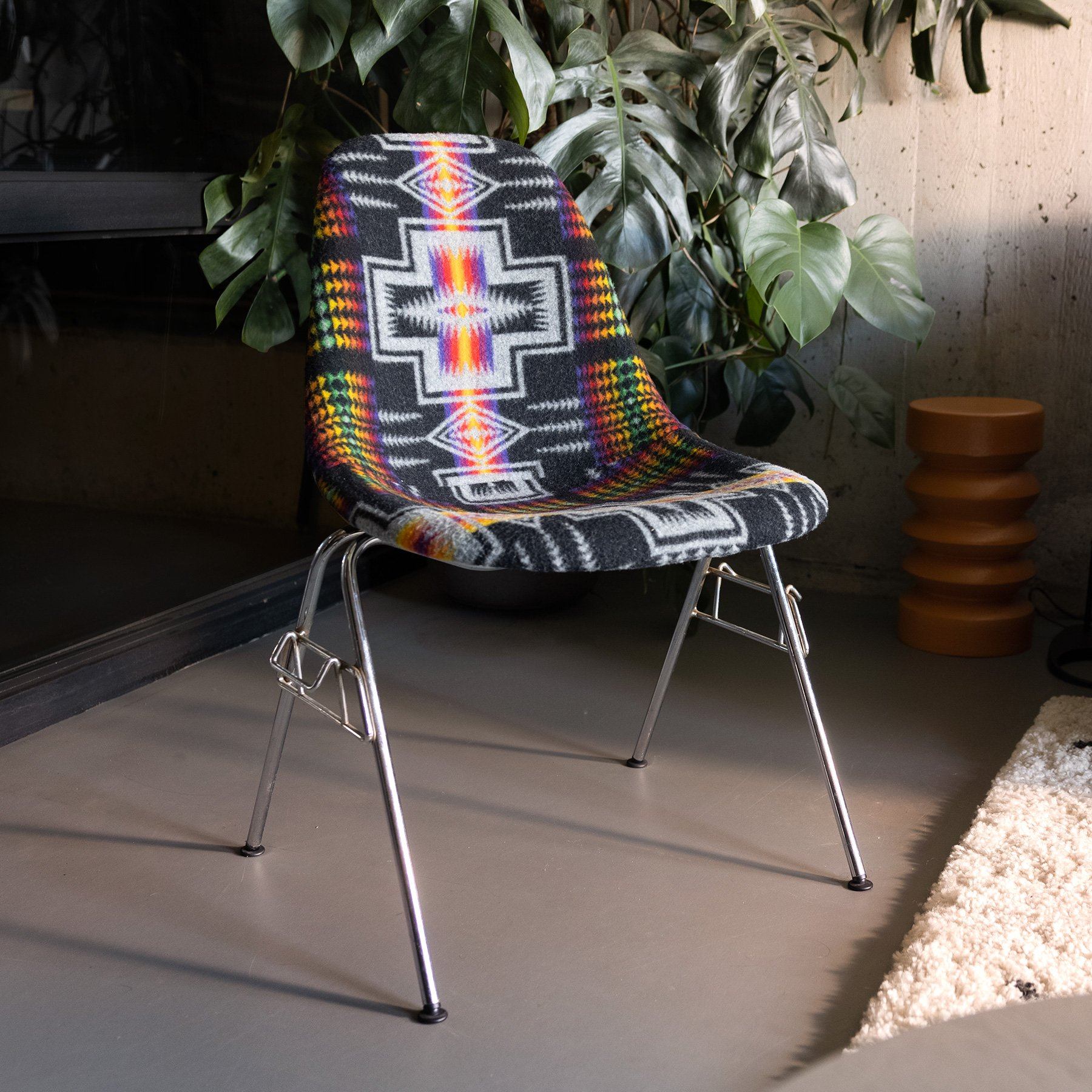Unique Pendleton Eames Side Chair Rainbow