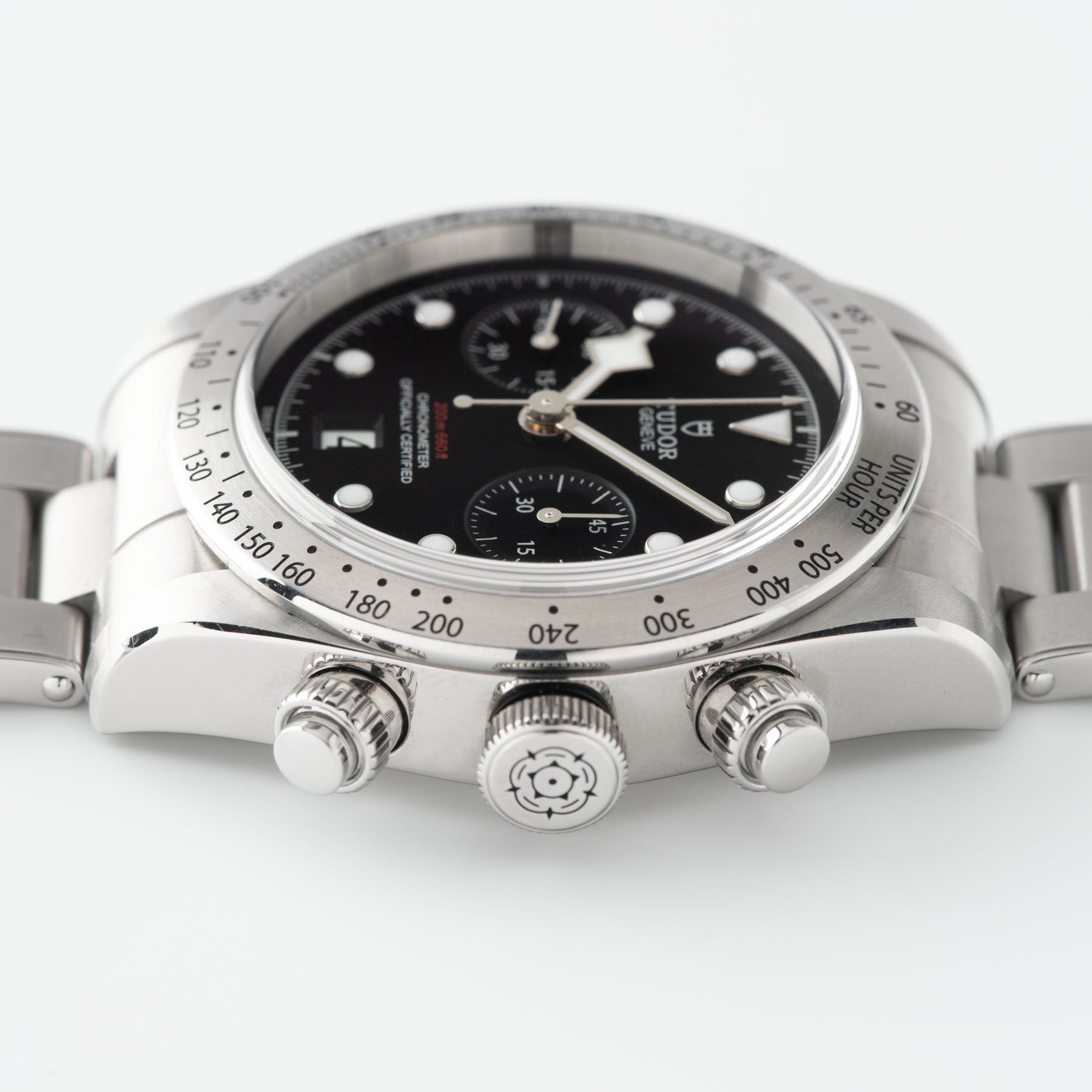 Tudor Black Bay Chronograph Steel Full Set with Cool Mk0-style pushers