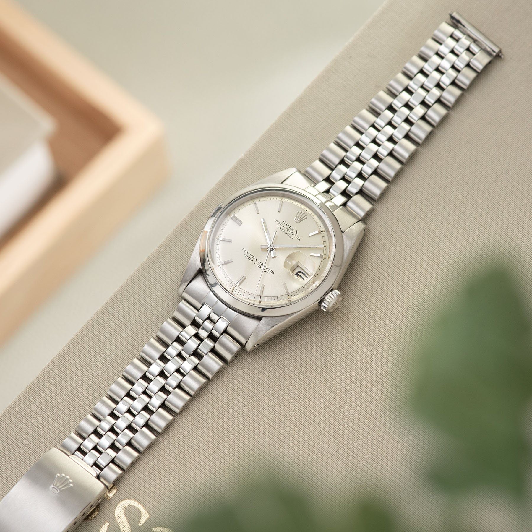 Rolex Datejust silver dial ref 1600