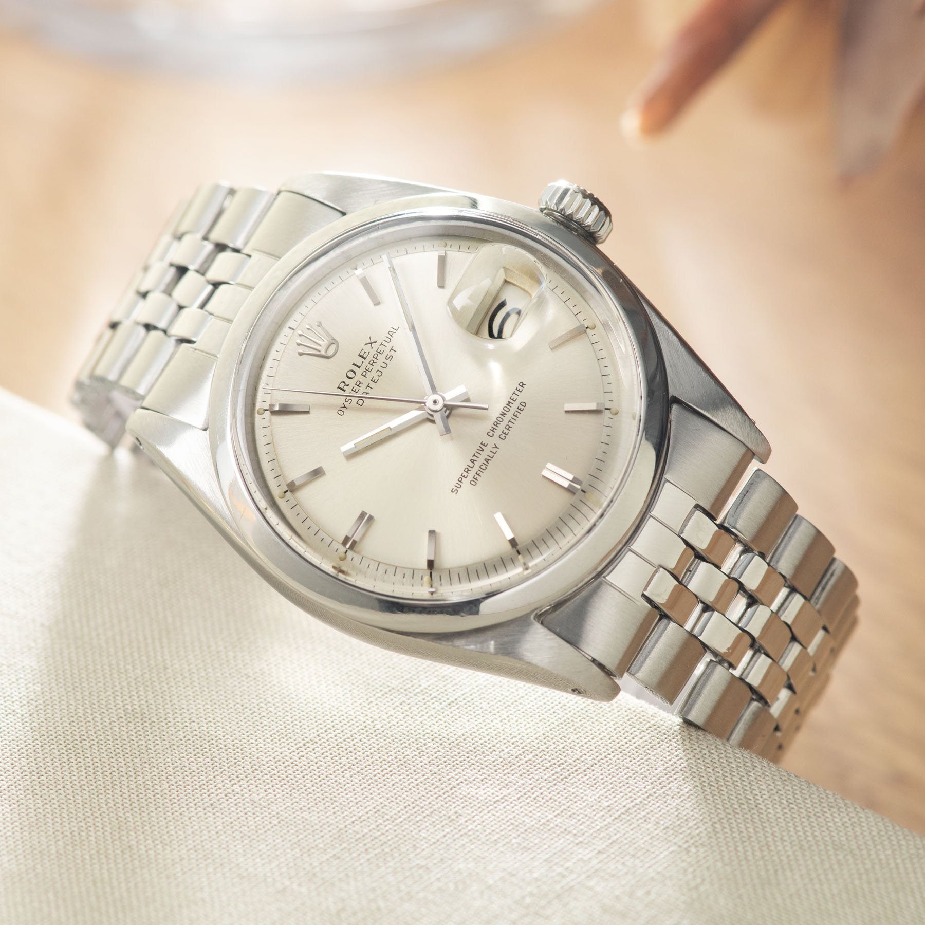 Rolex Datejust silver dial ref 1600