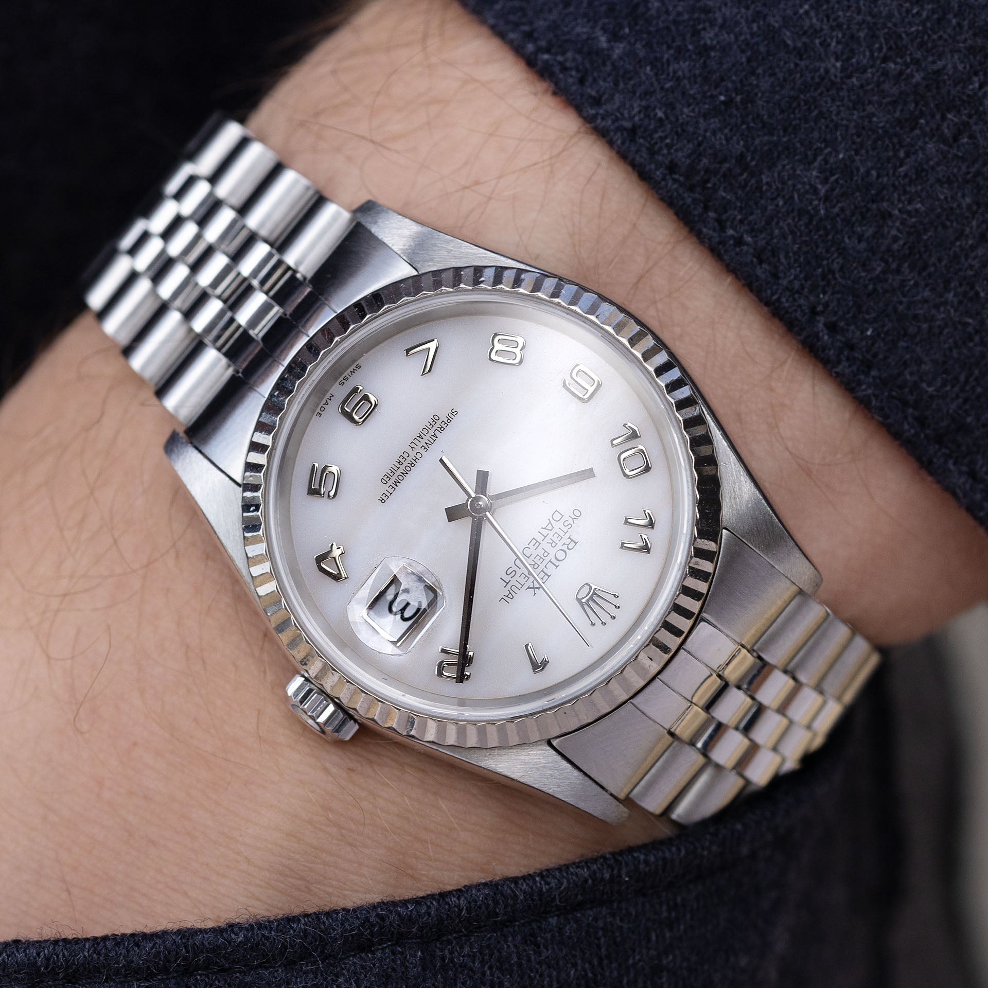 Rolex oyster white clearance dial