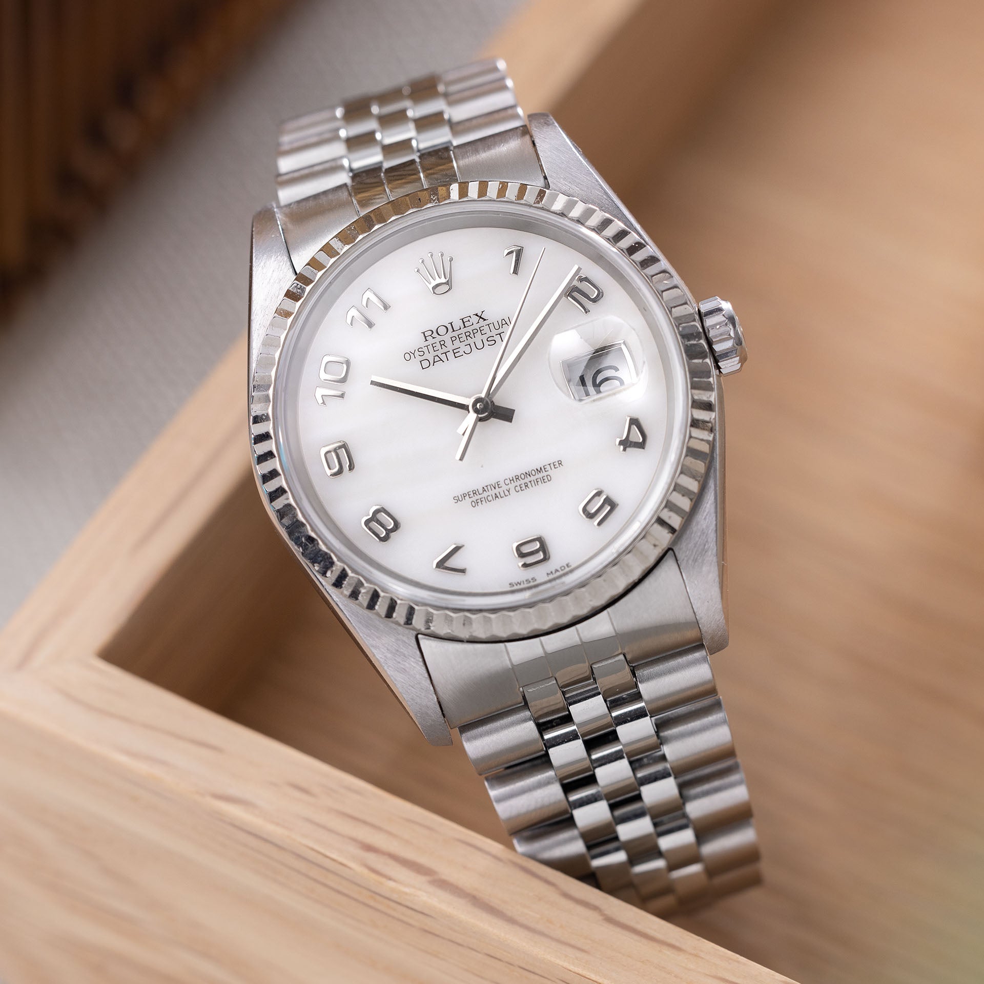 Rolex Datejust White Mother of Pearl Dial Reference – Bulang and Sons