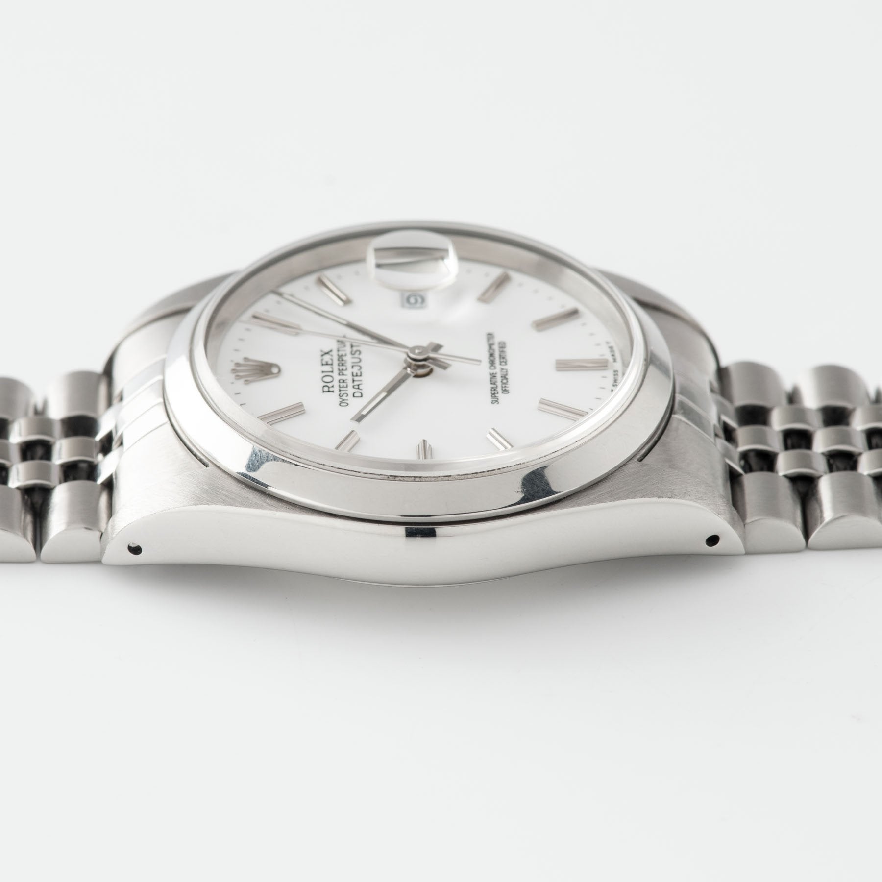 Rolex Datejust White Porcelain Dial Ref. 16220