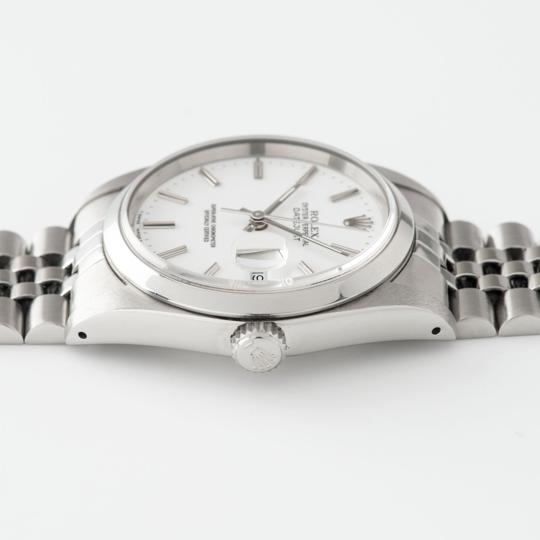 Rolex Datejust White Porcelain Dial Ref. 16220
