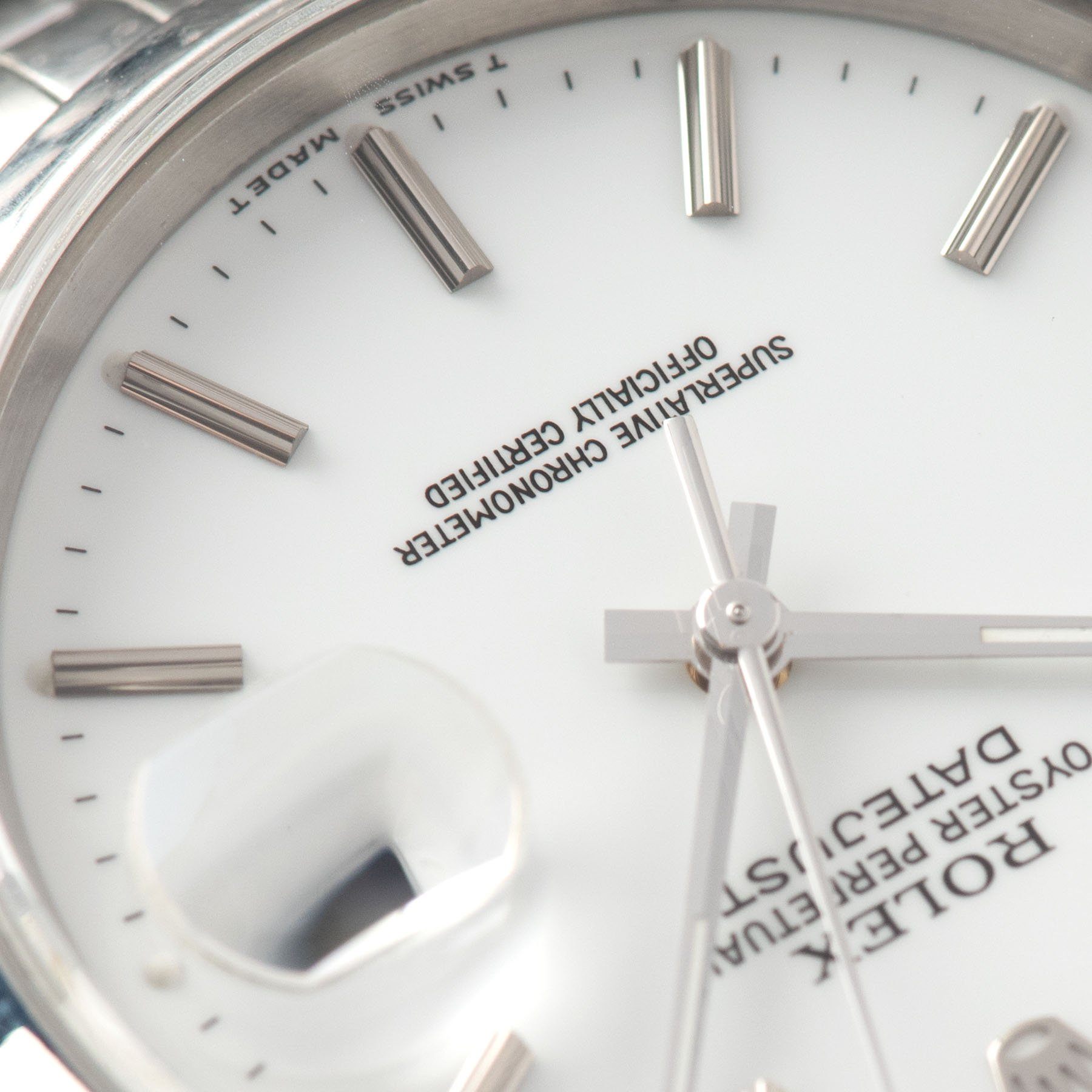 Rolex Datejust White Porcelain Dial Ref. 16220
