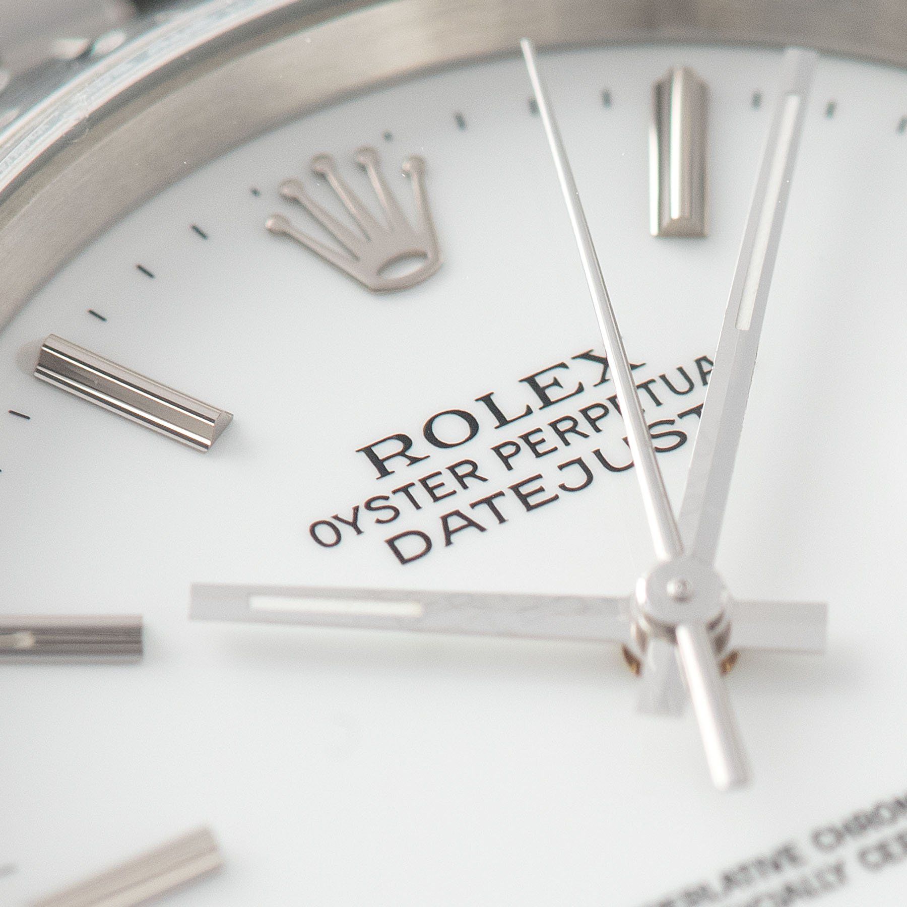 Rolex Datejust White Porcelain Dial Ref. 16220