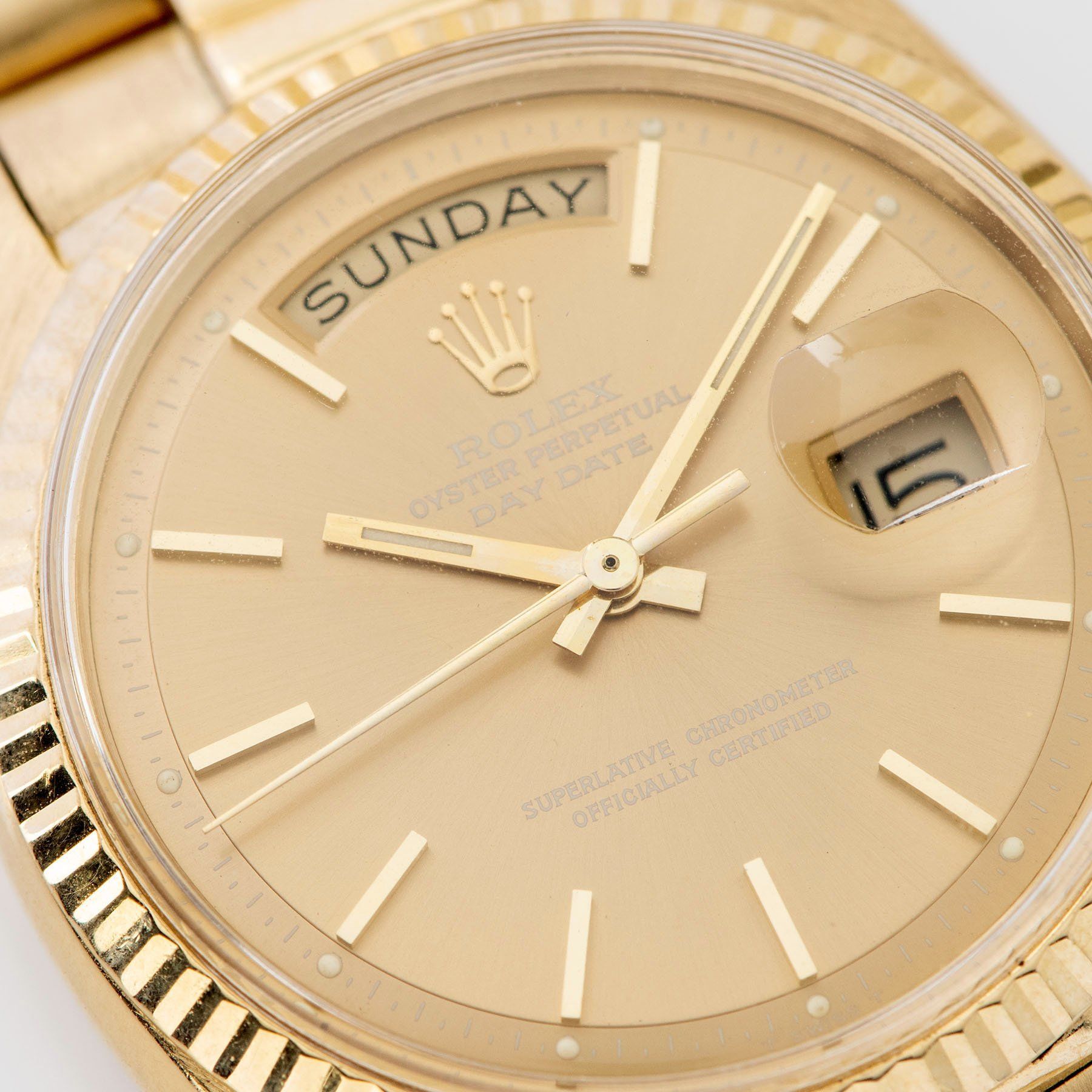 Rolex Day Date Yellow Gold Havana Dial 1803