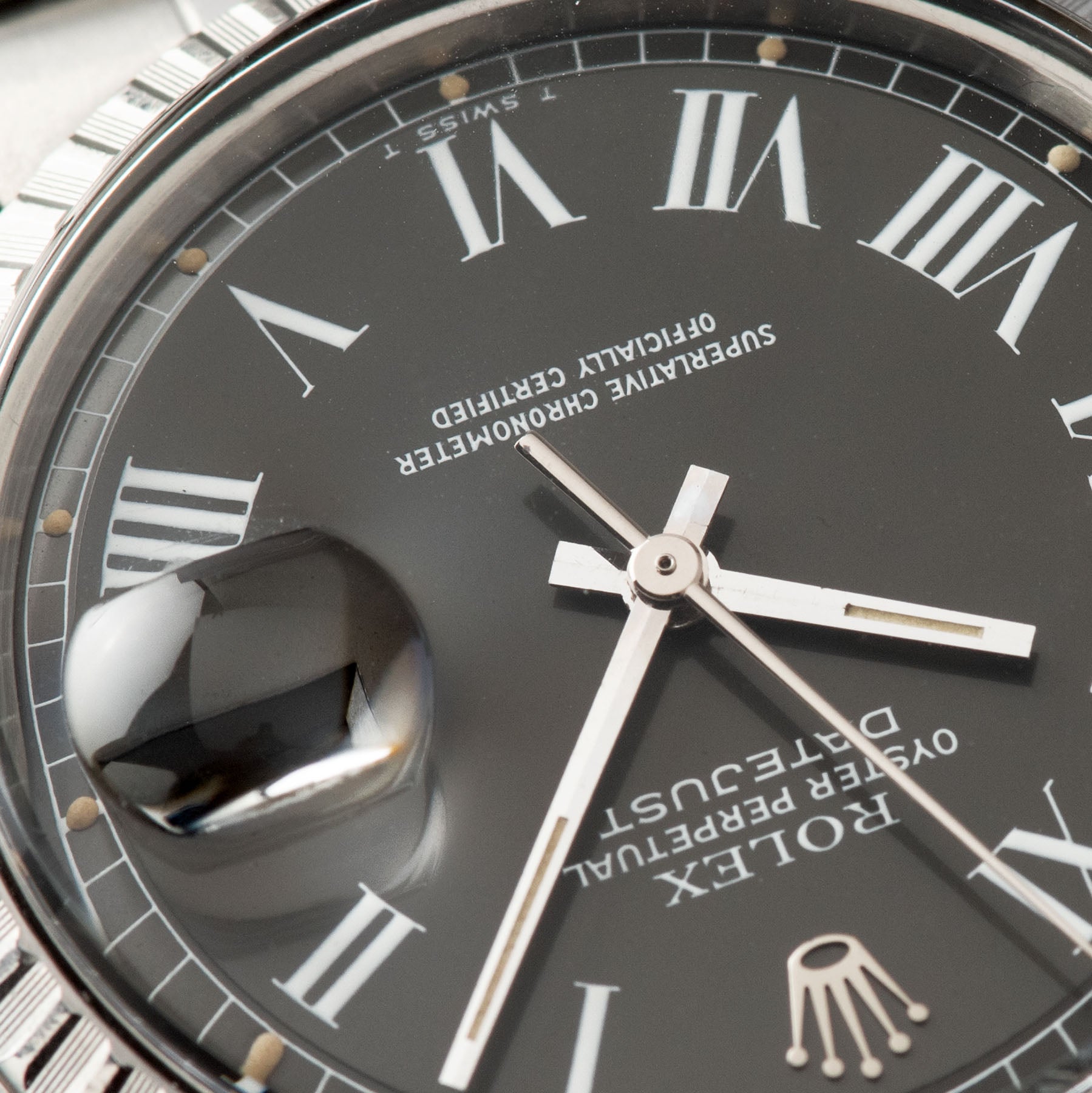 Rolex Datejust Grey Buckley Dial Reference 1603