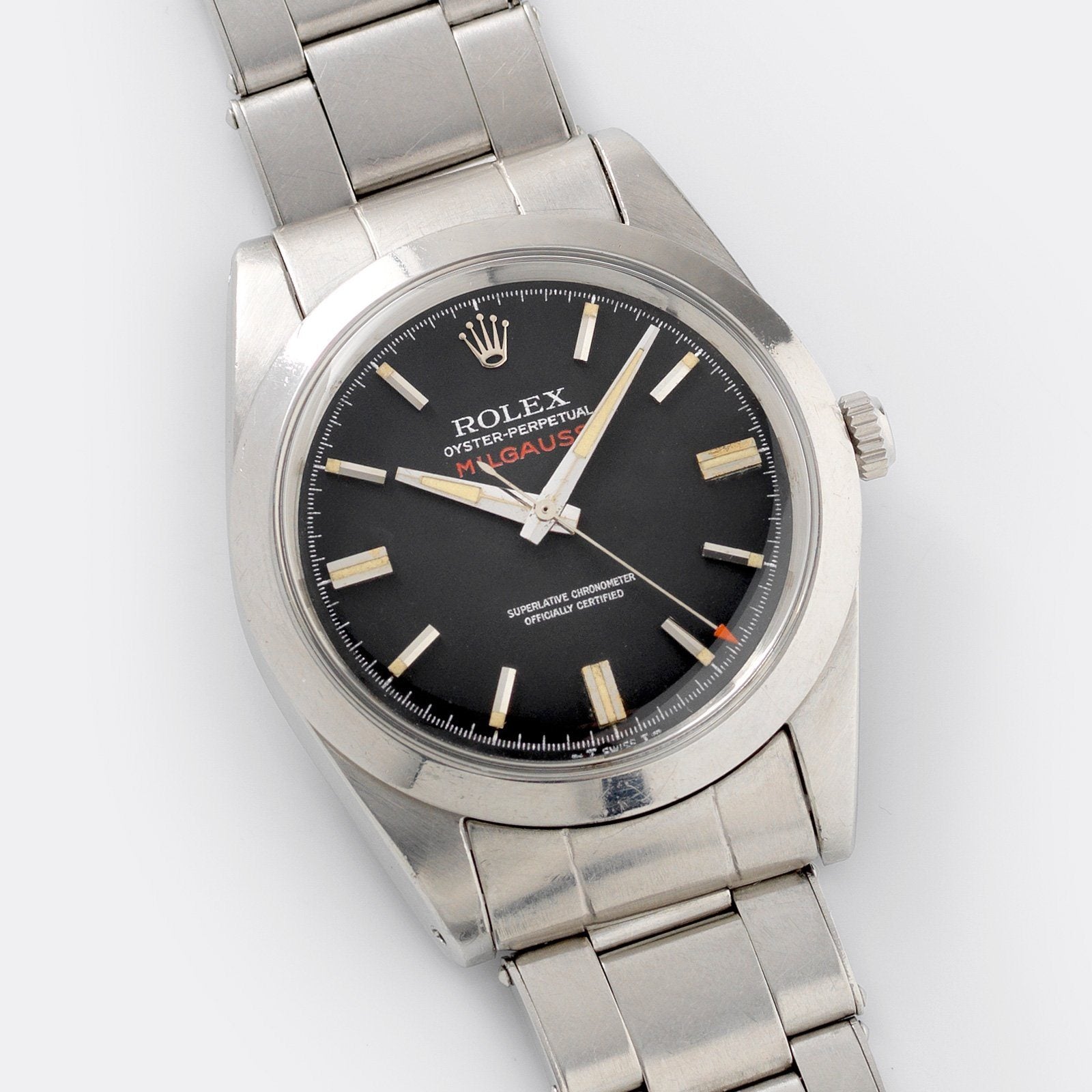 overraskende ulv Fritid Rolex Milgauss 1019 Black Dial Square Lume Box and Papers – Bulang and Sons