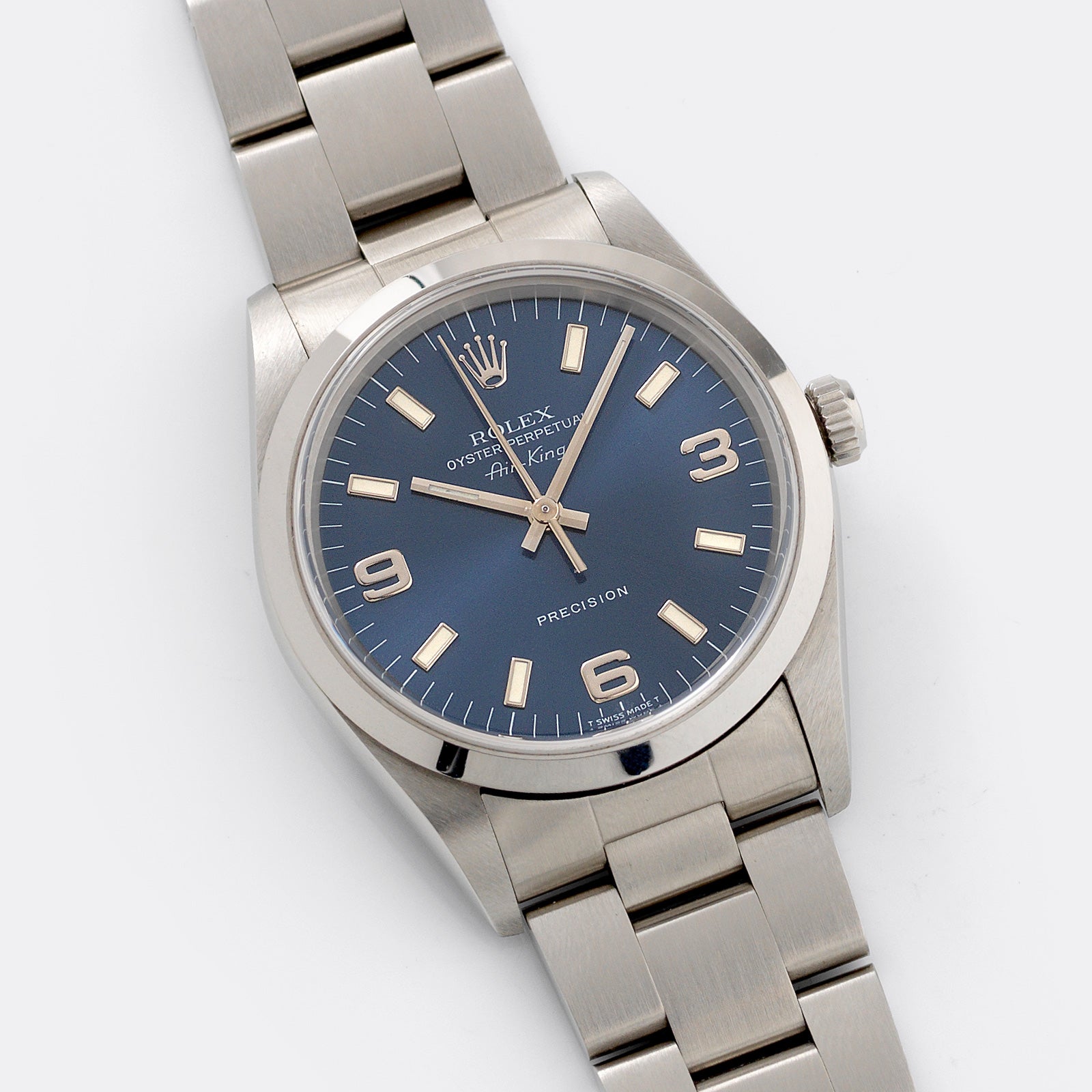 Rolex Air King Ref 14000 Blue Soleil Box and Papers – Bulang and Sons