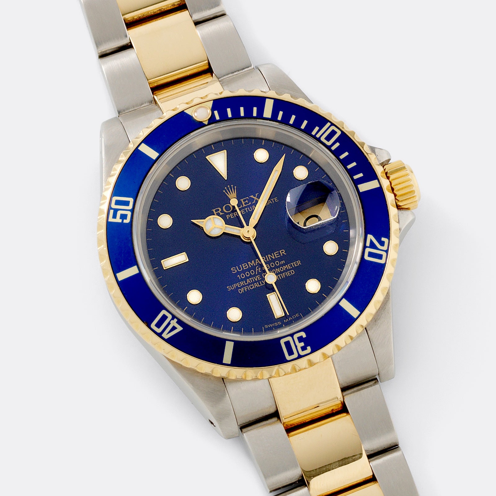 trolley bus Tale Jeg mistede min vej Rolex Submariner Date Blue Dial Two-Tone 16613 – Bulang and Sons