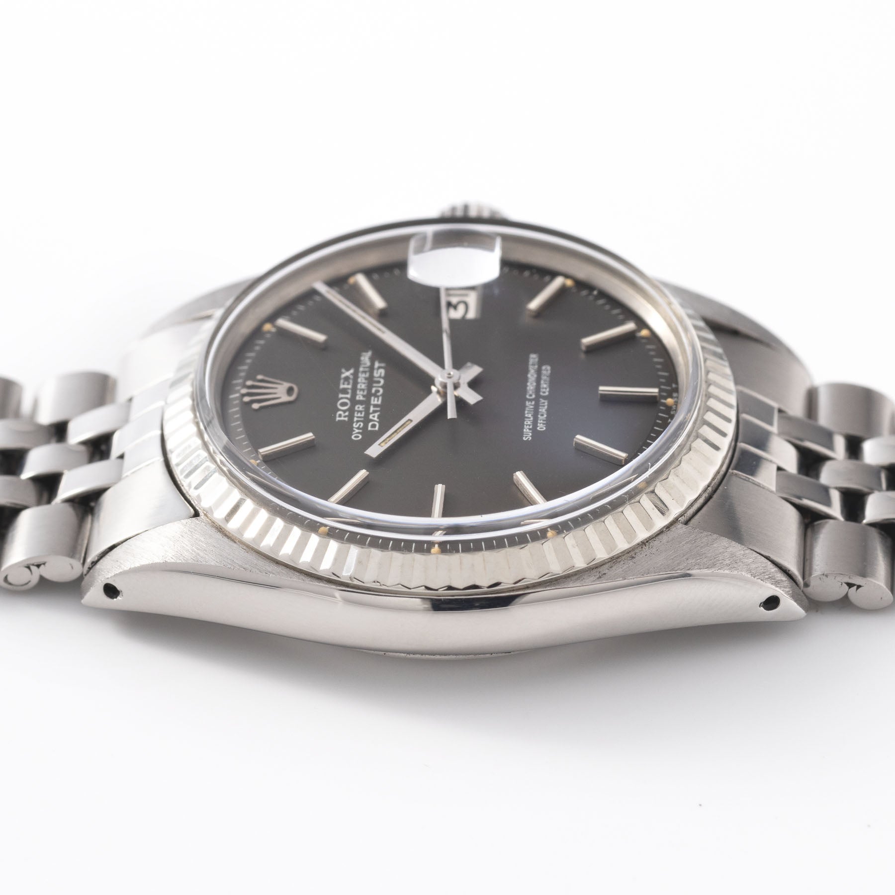 Rolex Datejust 1601 Grey Soleil Dial