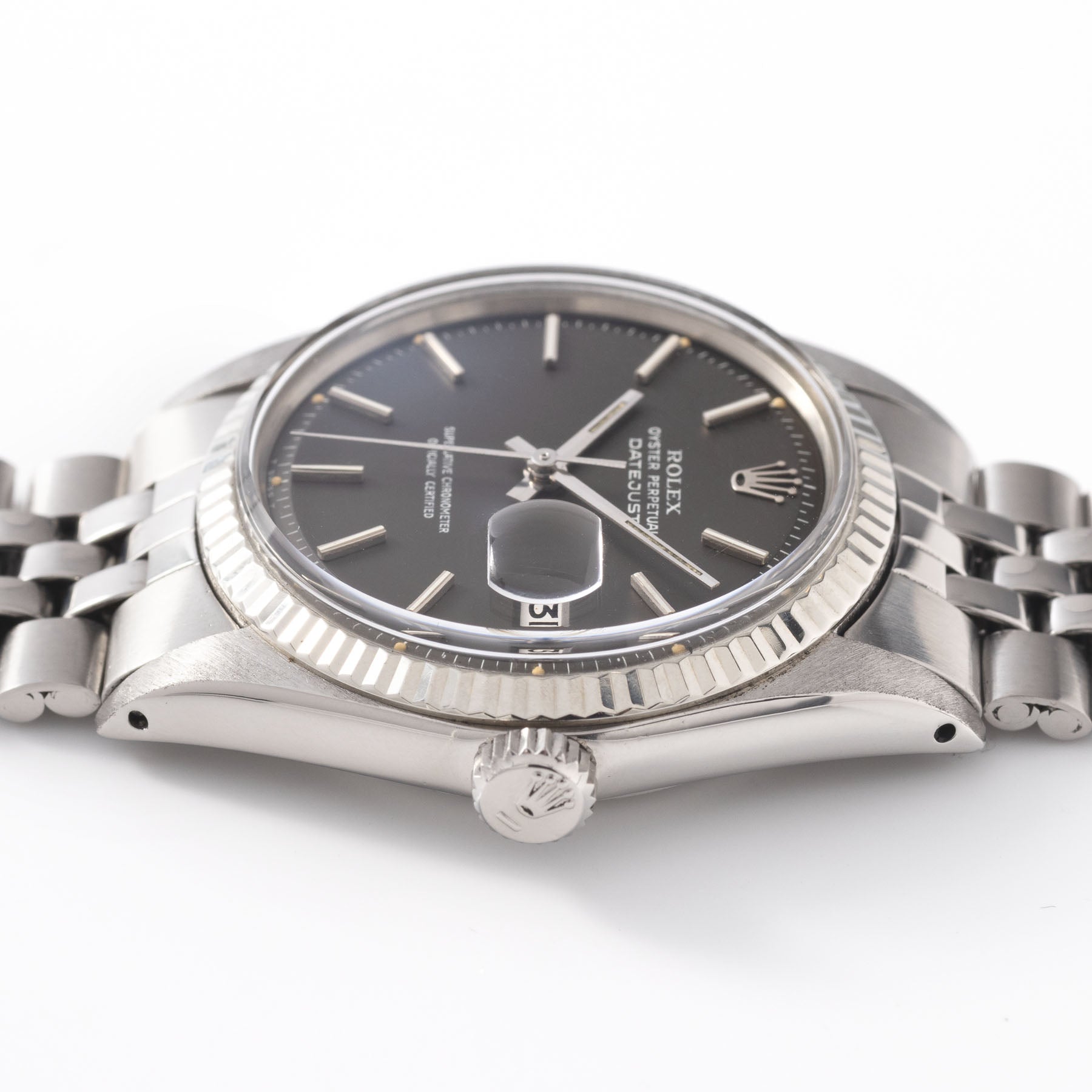 Rolex Datejust 1601 Grey Soleil Dial
