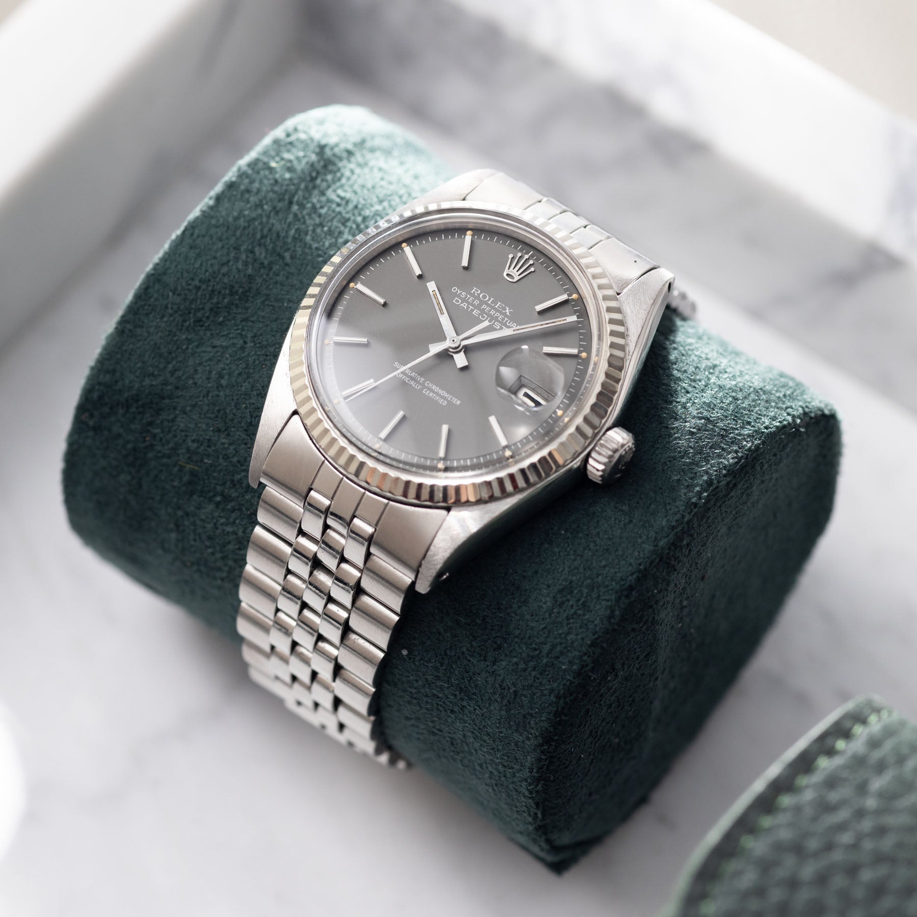 Rolex Datejust 1601 Grey Soleil Dial
