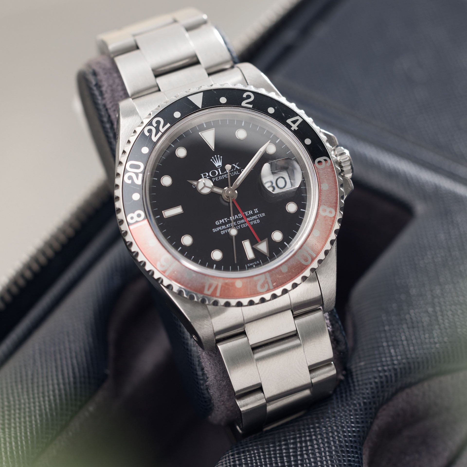 Rolex GMT-Master 2 16710 Swiss Only Dial Faded Coke Bezel 