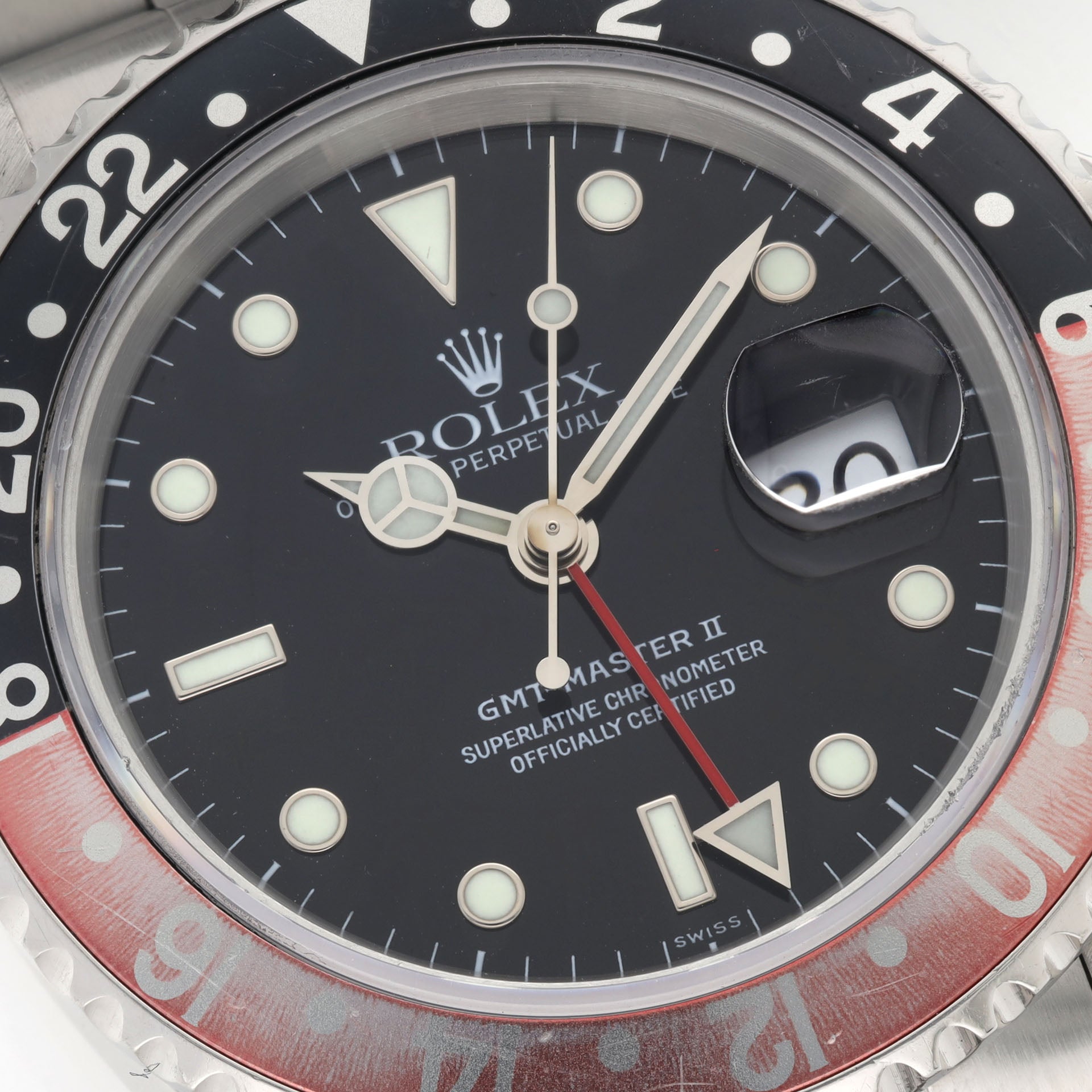 Rolex GMT-Master 2 16710 Swiss Only Dial Faded Coke Bezel