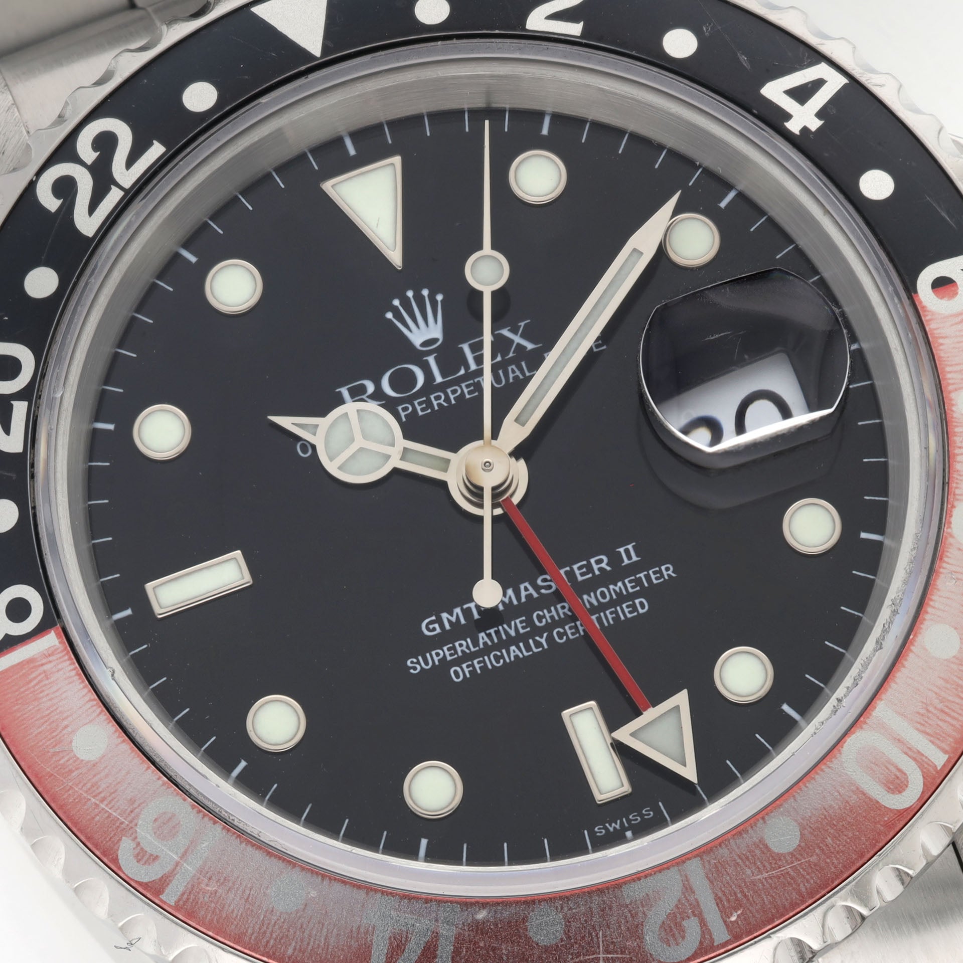 Rolex GMT-Master 2 16710 Swiss Only Dial Faded Coke Bezel 