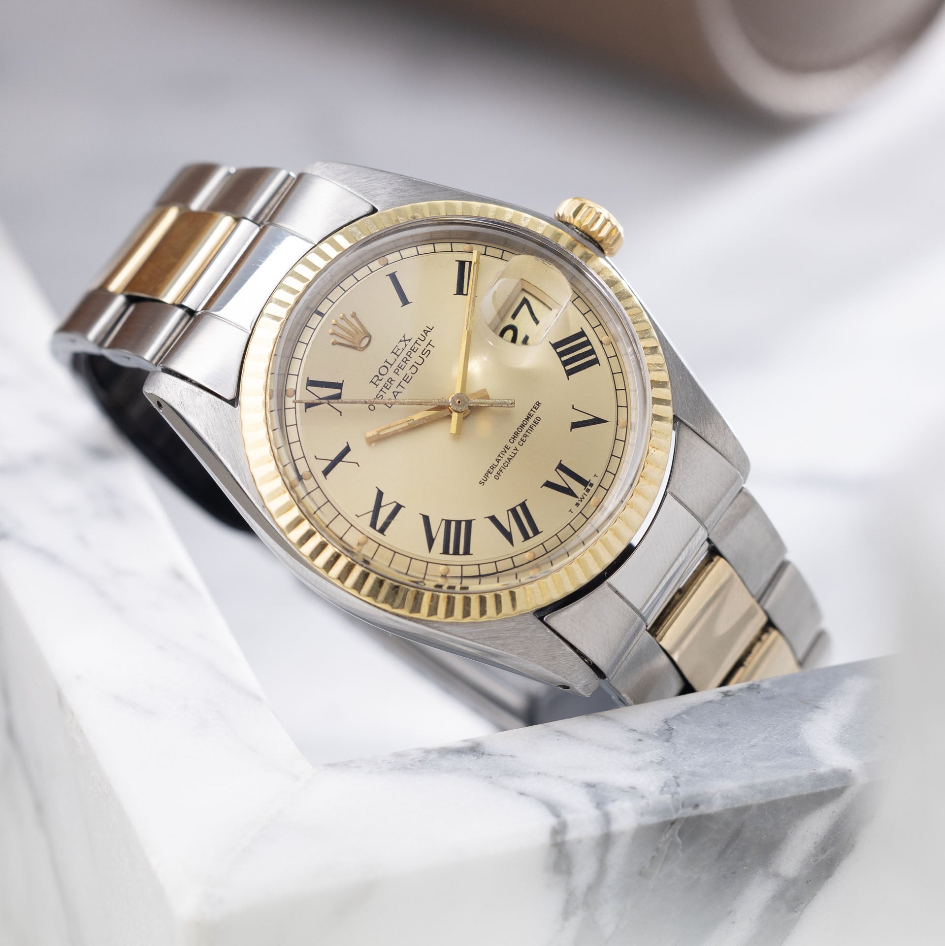 Rolex Datejust 1601 Steel and Gold Buckley Dial