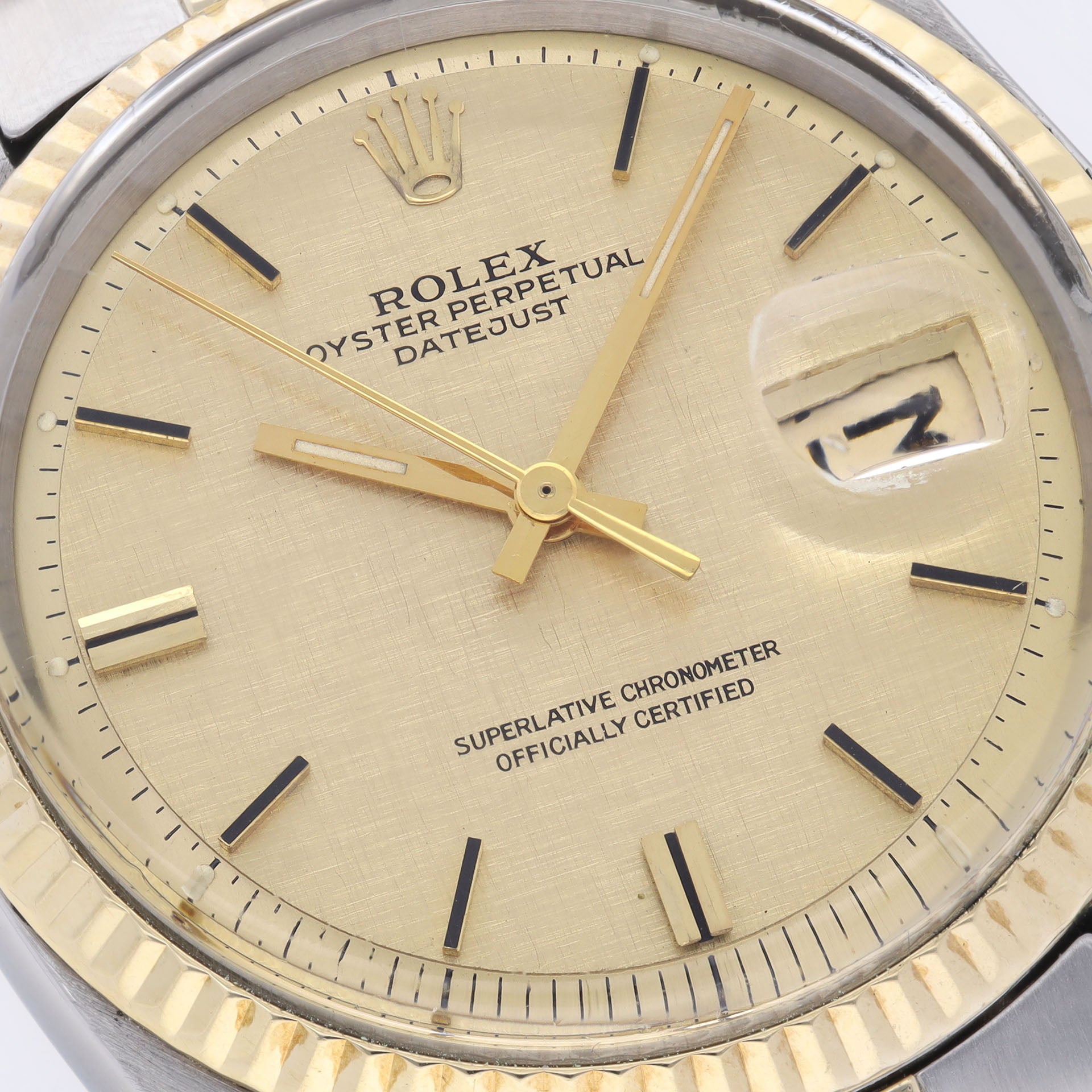 Rolex Datejust 1601 Steel and Gold Linen Dial