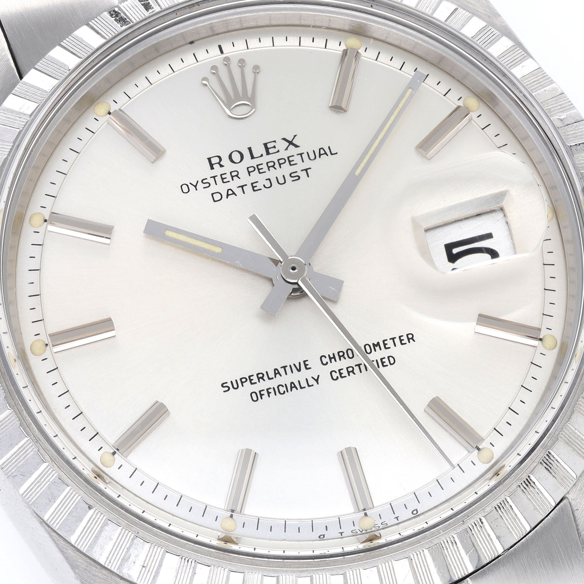 Rolex Datejust 1603 Silver Sigma Dial