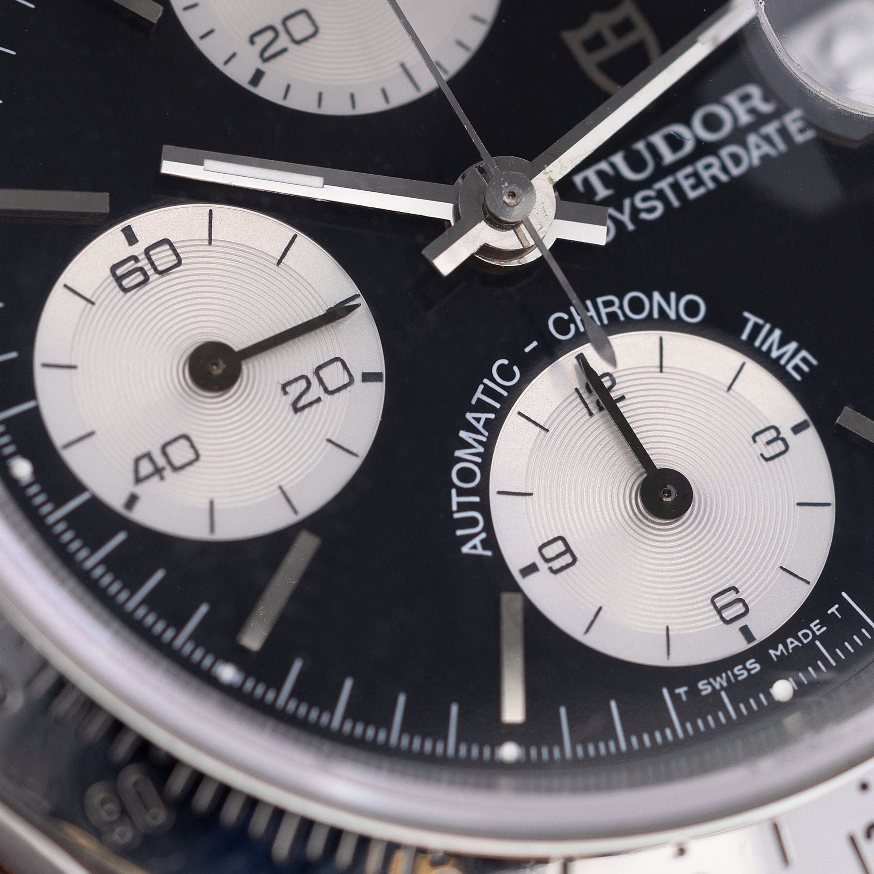 Tudor Prince Date Chronograph Black Dial Ref 79280