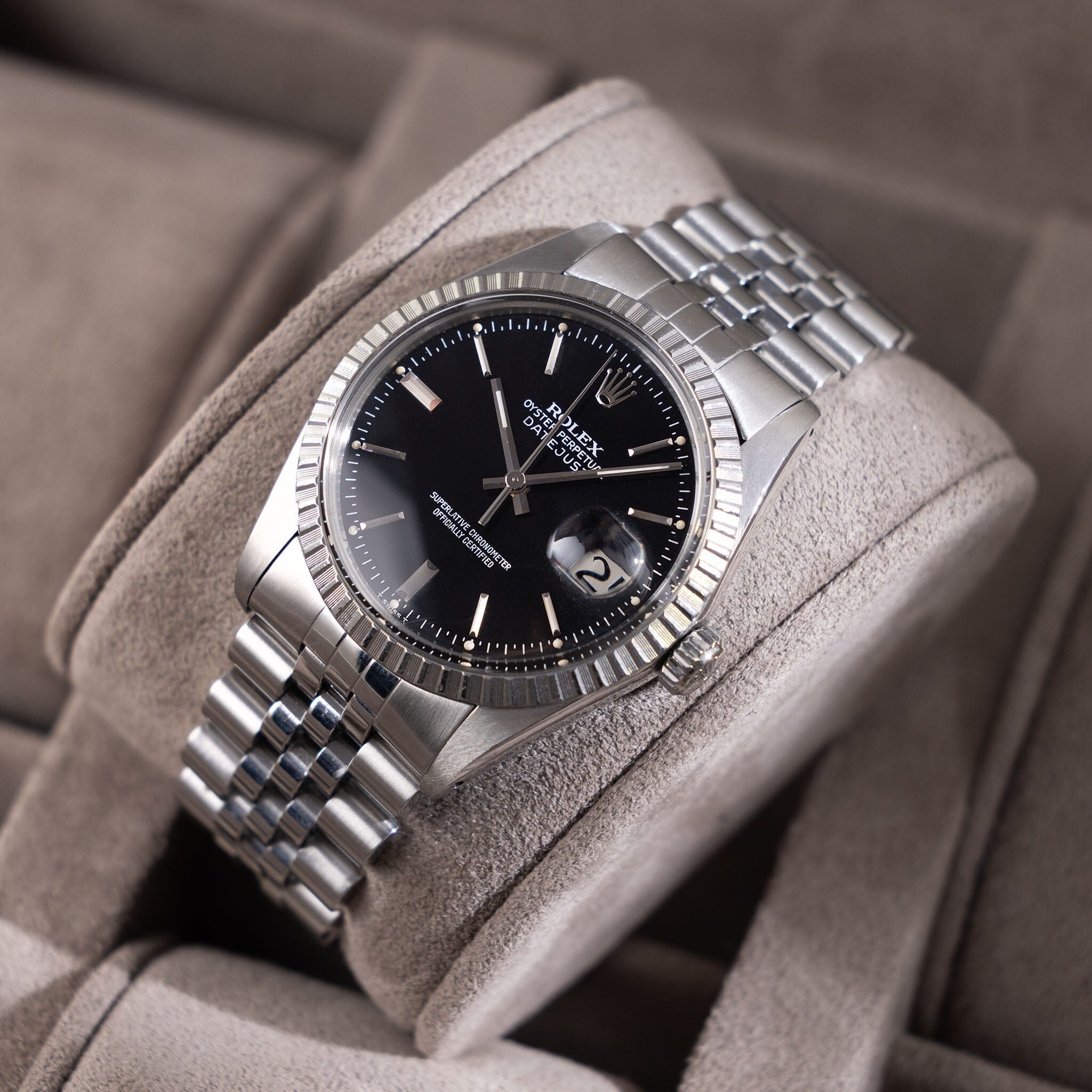 Rolex datejust jubilee hot sale black dial