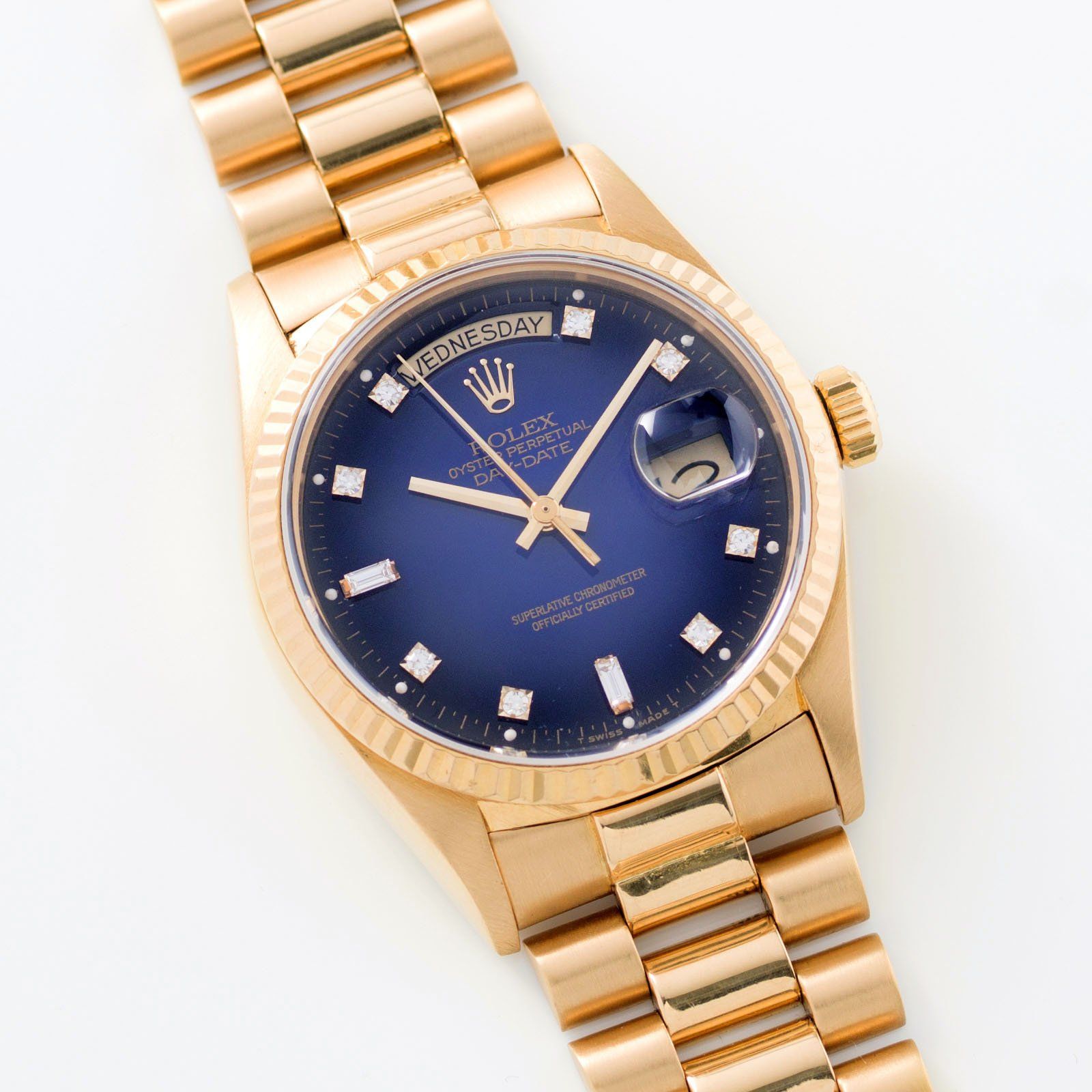 Rolex 18038 best sale blue dial