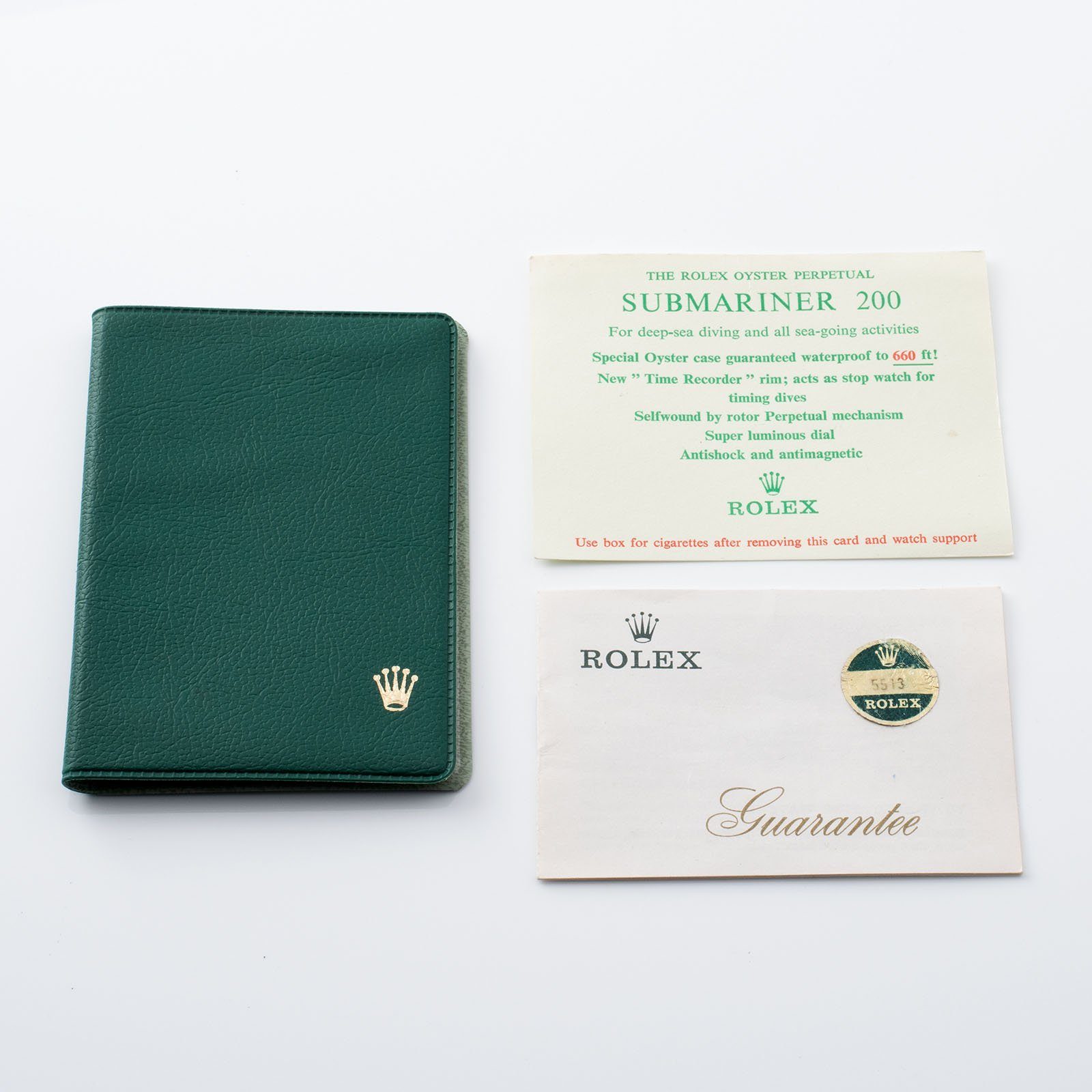 Rolex Submariner Non-Serif Dial 5513