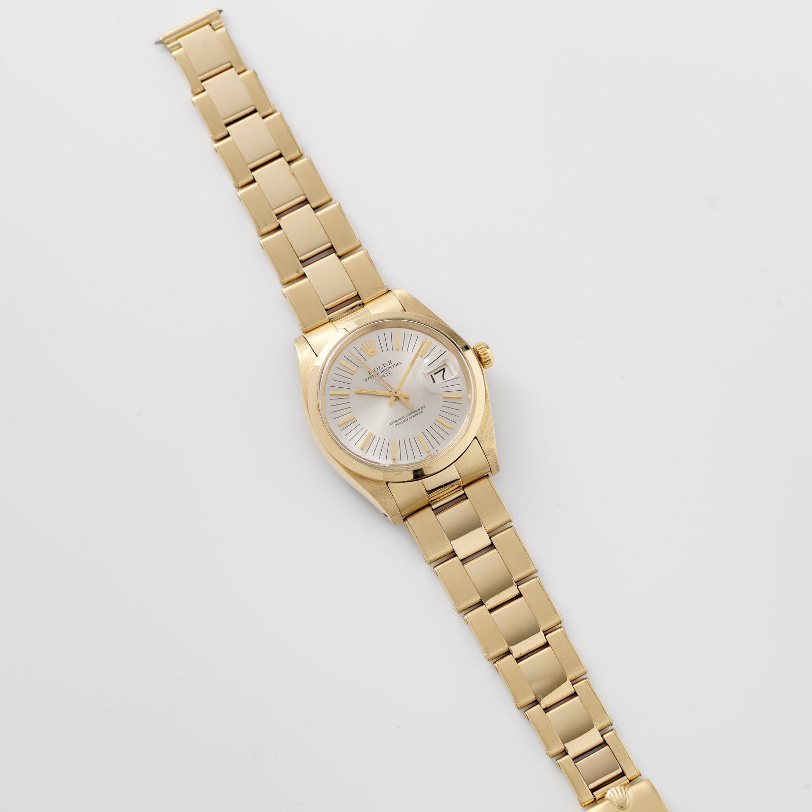 Rolex Yellow Gold Date Ref. 1500 Long Markers Dial
