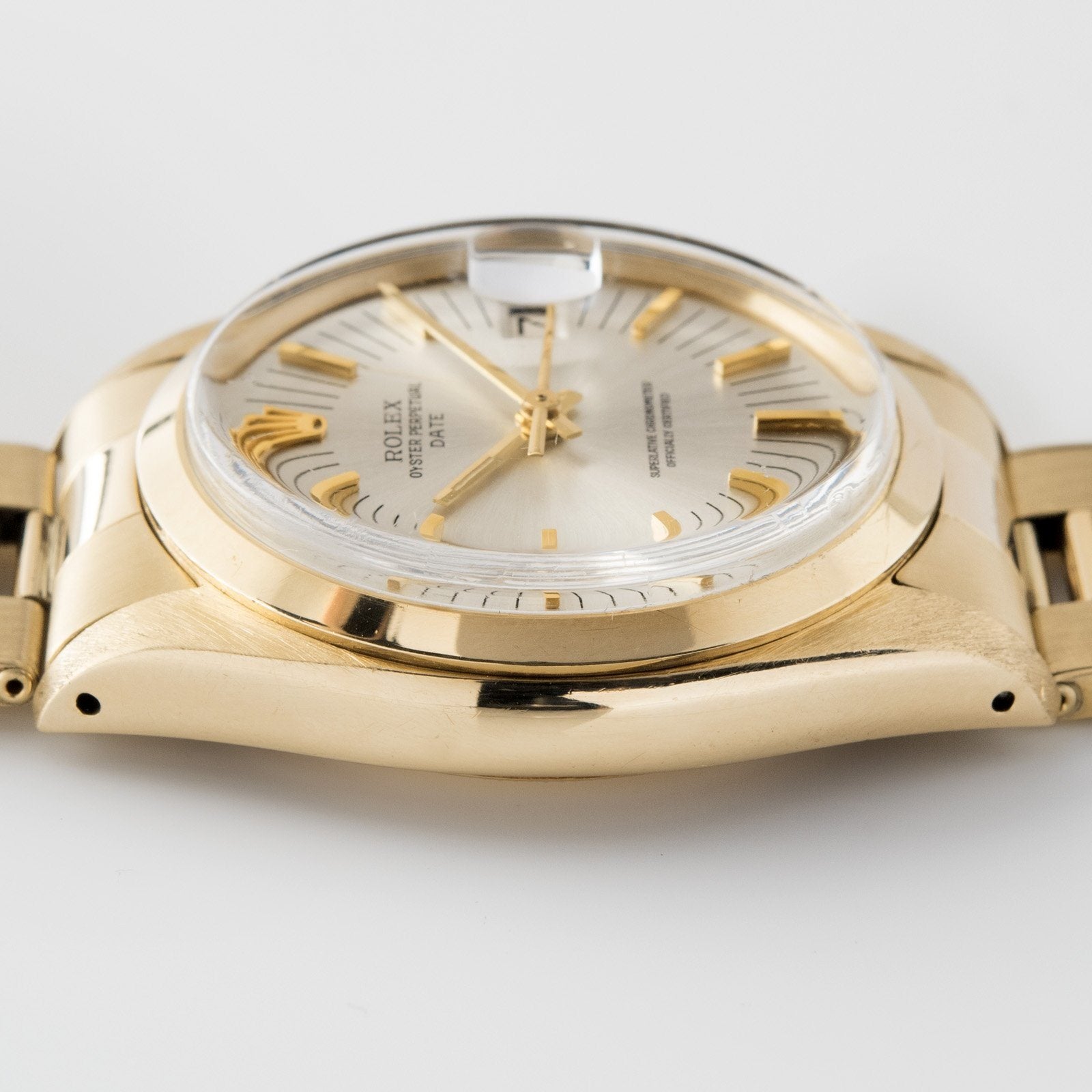 Rolex Yellow Gold Date Ref. 1500 Long Markers Dial