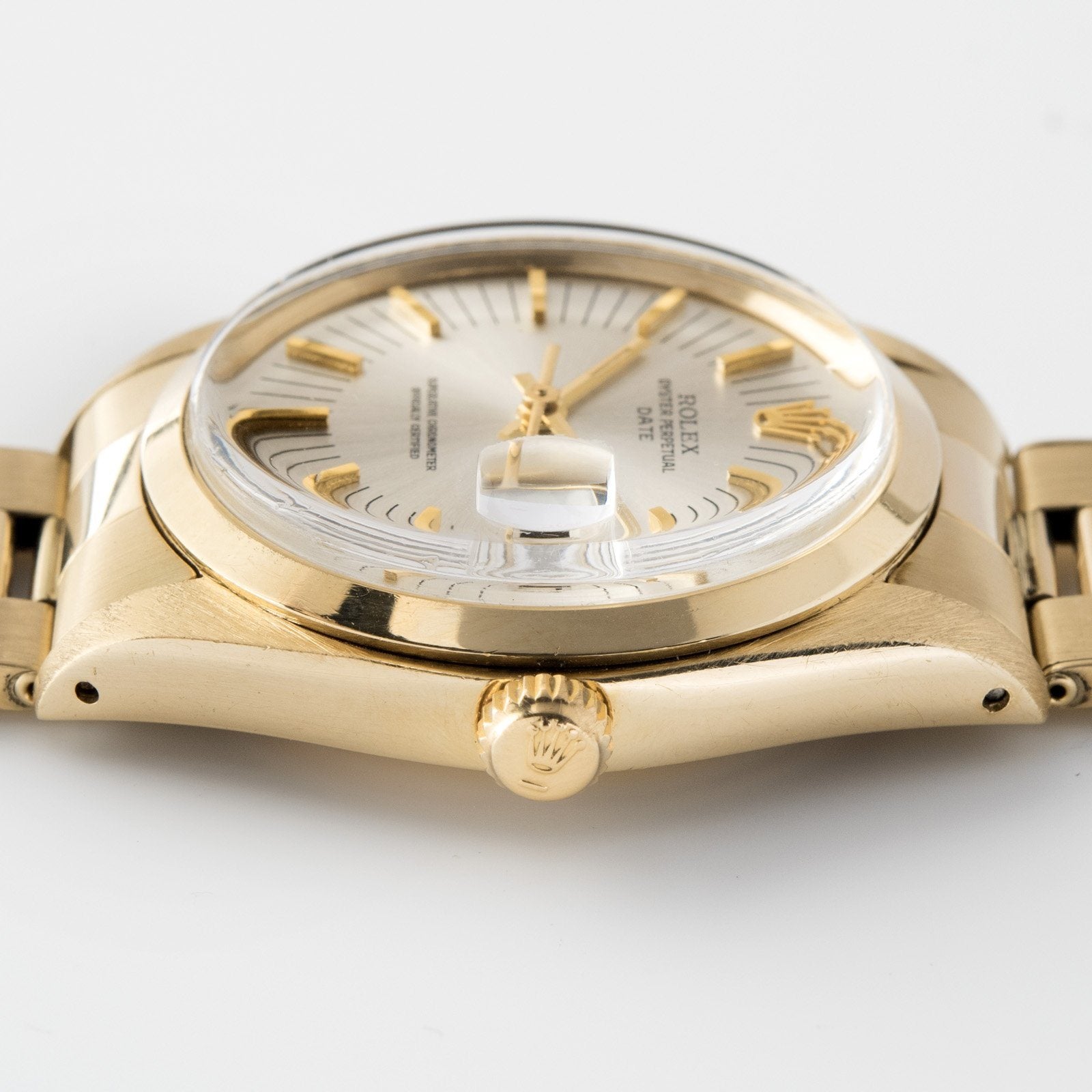 Rolex Yellow Gold Date Ref. 1500 Long Markers Dial