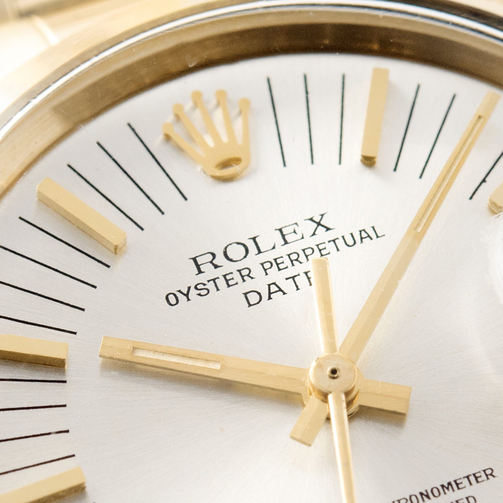 Rolex Yellow Gold Date Ref. 1500 Long Markers Dial