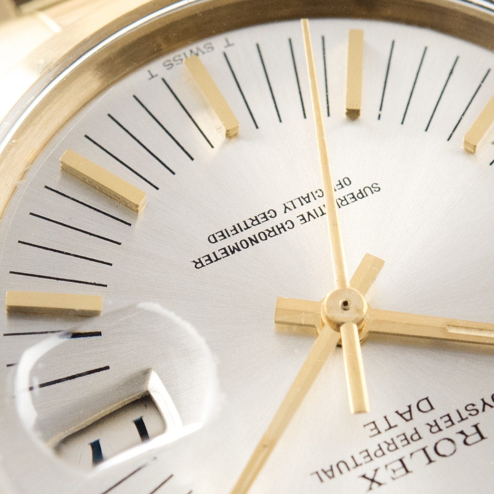 Rolex Yellow Gold Date Ref. 1500 Long Markers Dial