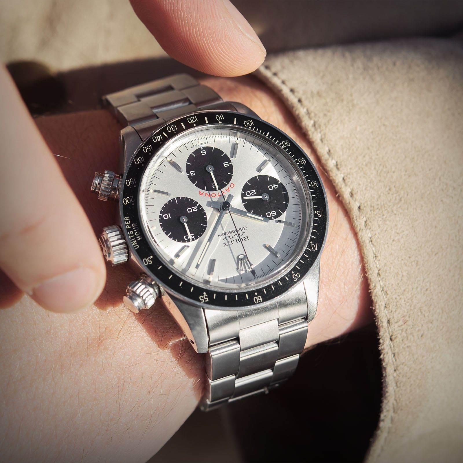 Rolex Vintage Daytona 6263 Silver Big Red Dial