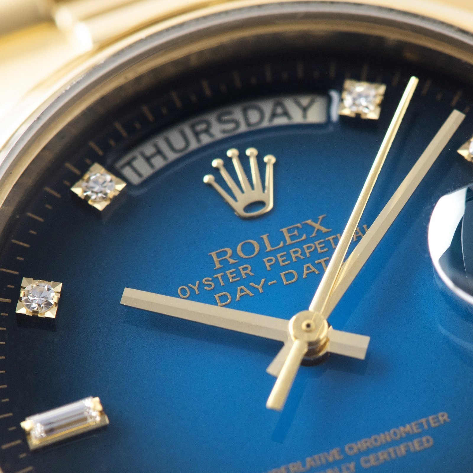 Rolex Day-Date Blue Dégradé Dial 18028