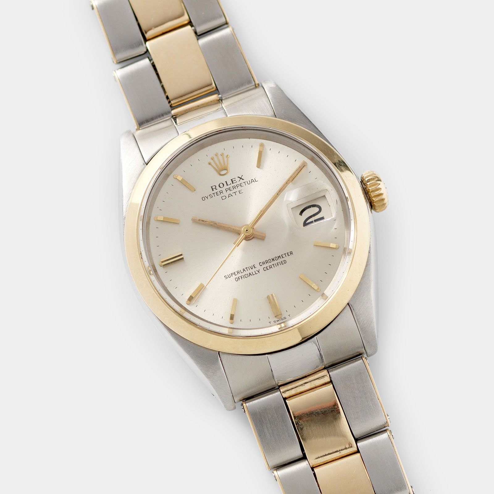 Poesi Tænk fremad Foragt Rolex Oyster Perpetual Date Two-Tone Ref 1500 – Bulang and Sons