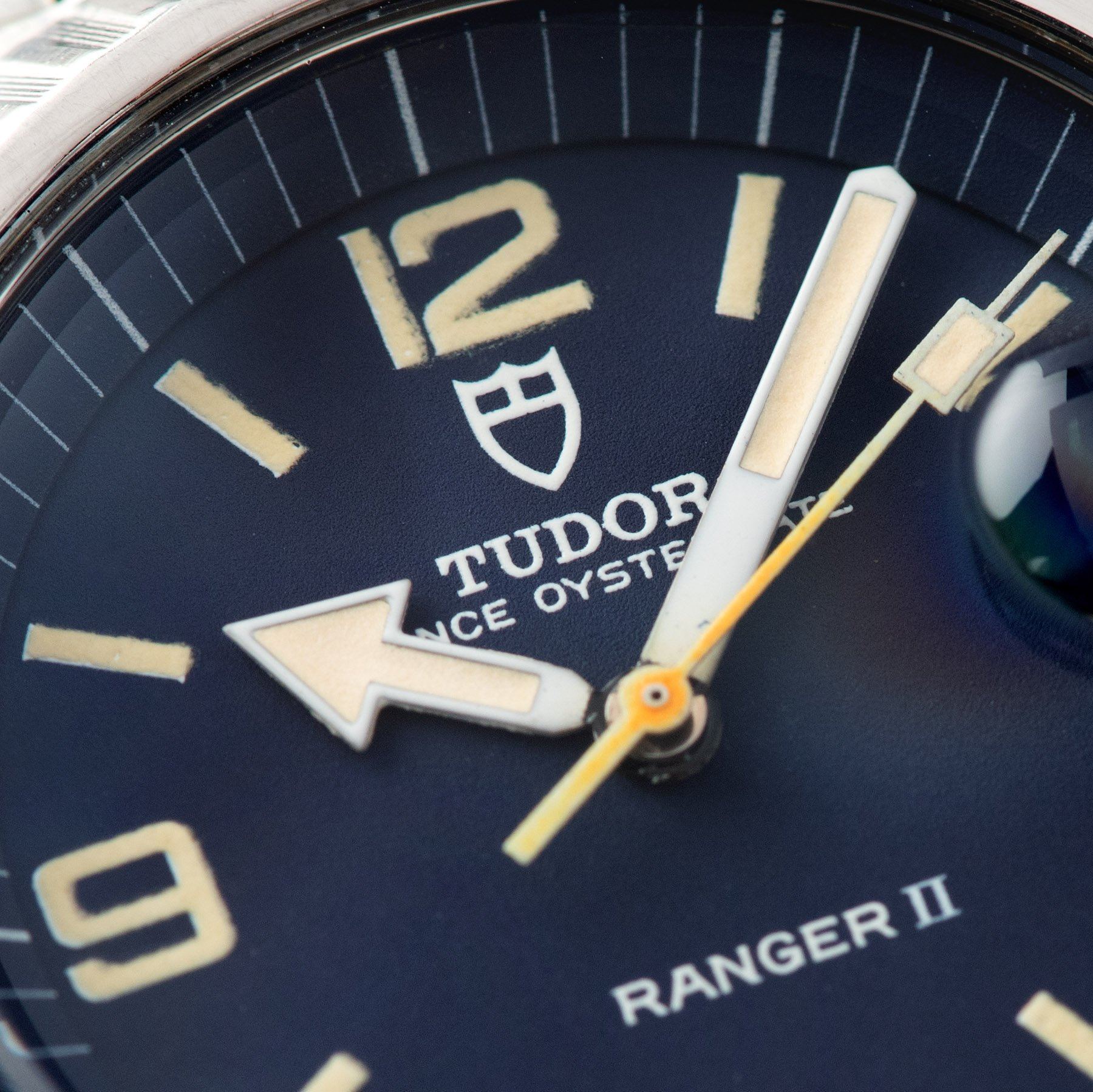 Tudor Ranger 2 Blue Dial Reference 9111/0 with a deep pie-pan dial in blue