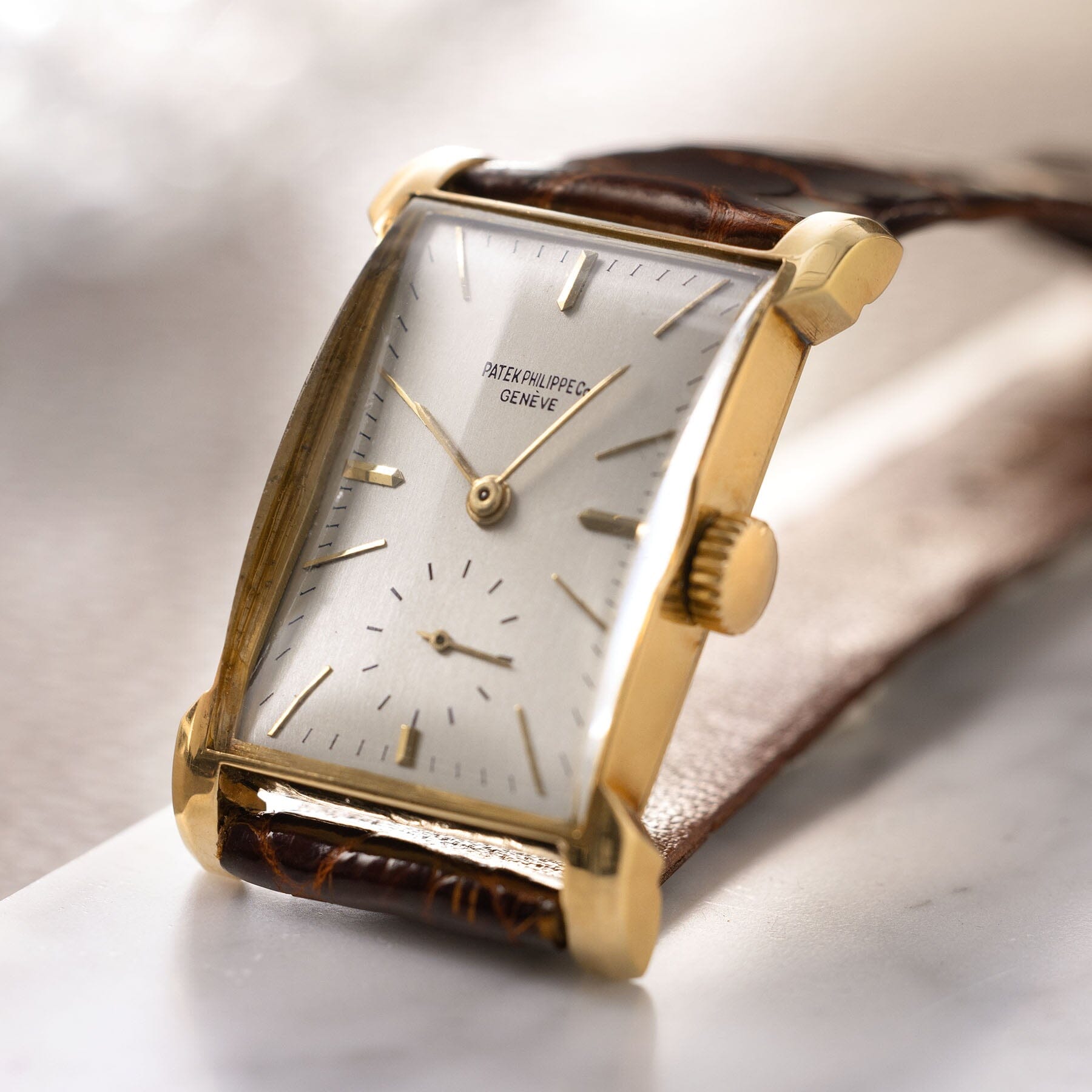 Patek Philippe 18 k gold Rectangular Dresswatch 