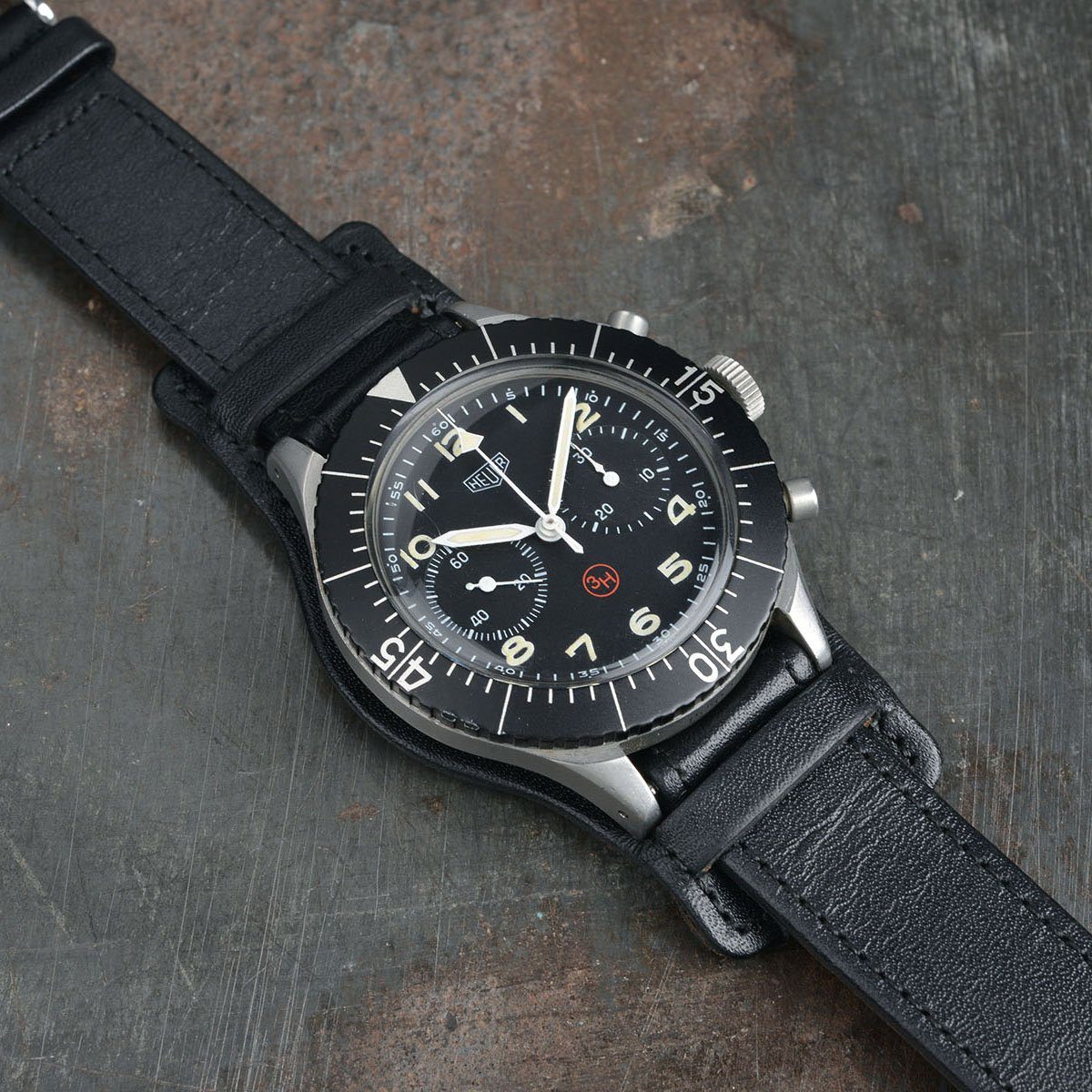 HEUER BUNDESWEHR 3H ‘FLYBACK’ MILITARY CHRONOGRAPH