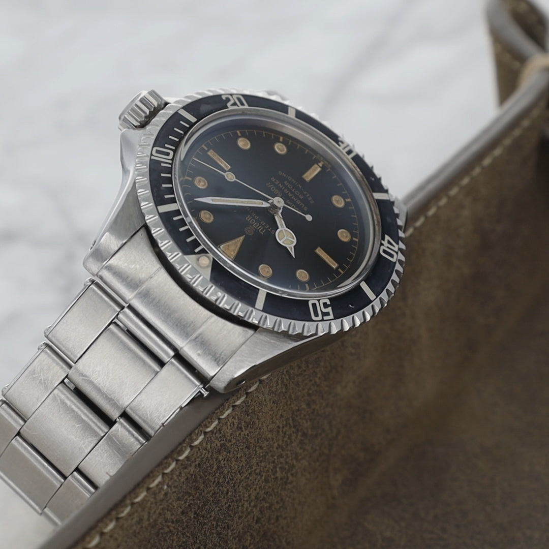 Tudor Submariner ref 7928 exclamation mark Chaptering dial PCG case