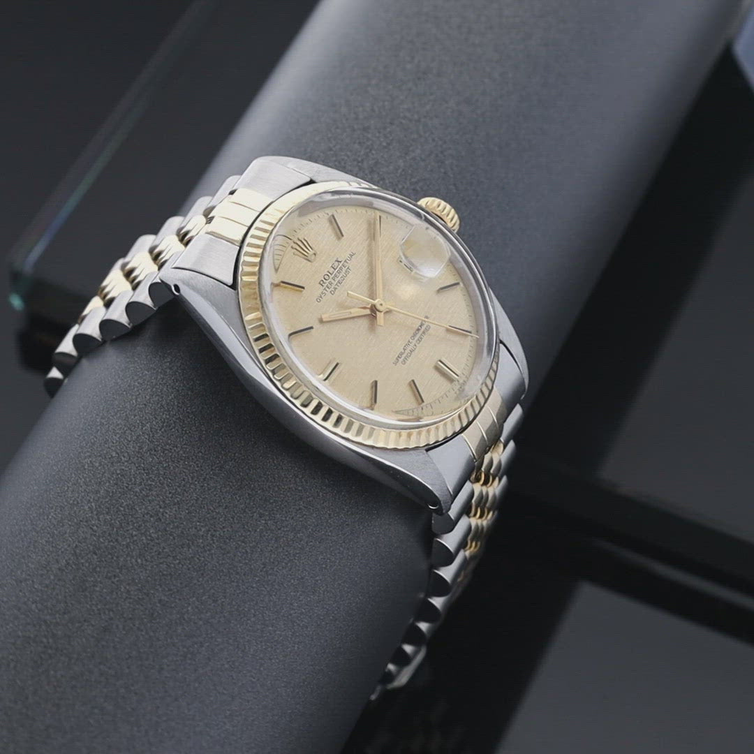 Rolex Datejust 1601 Steel and Gold Linen Dial