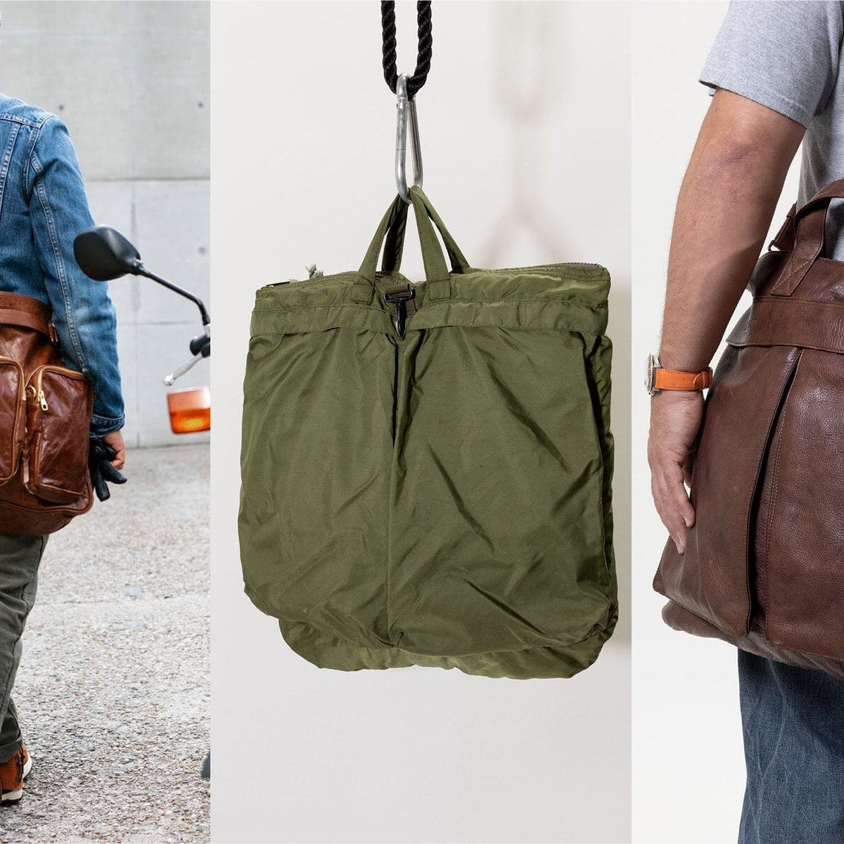 The Helmet Bag - From military use to your workday commuter