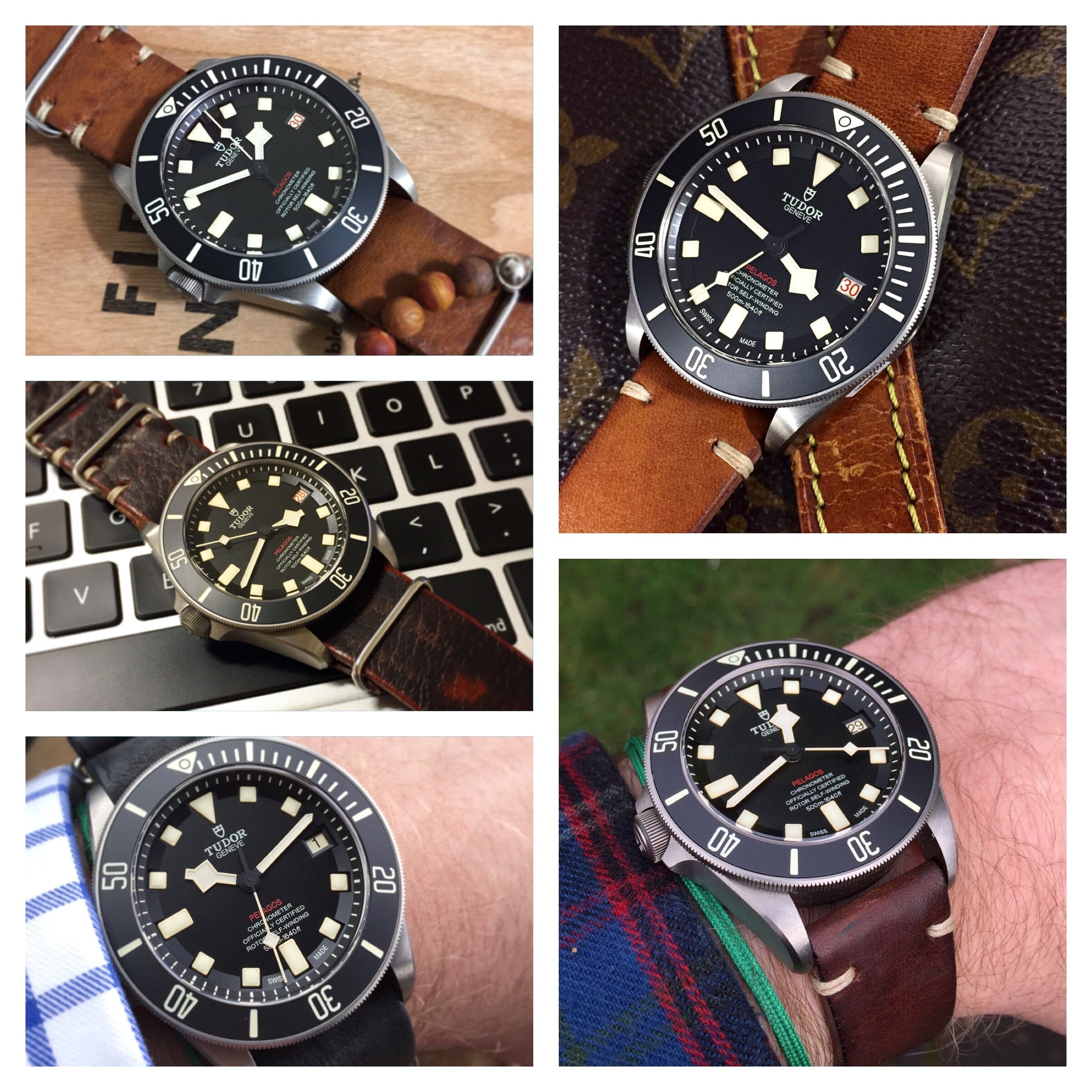 Tudor shop pelagos leather