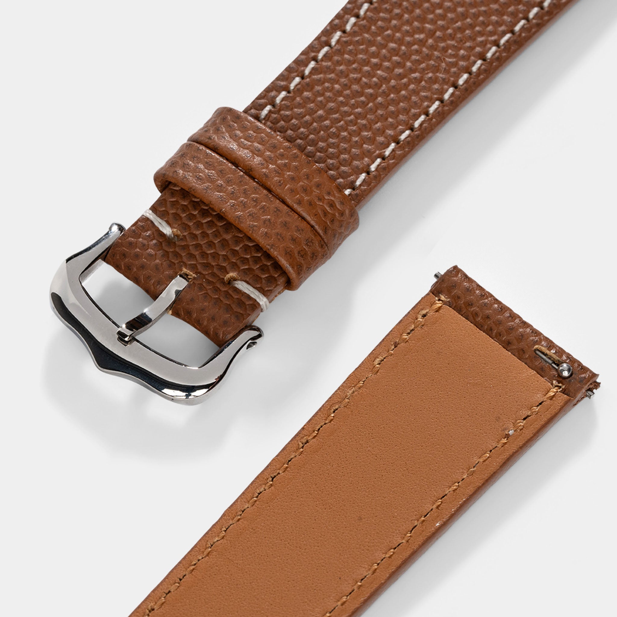 Strap for Cartier Tank Must (2021-2024) - The Pebbled Brown