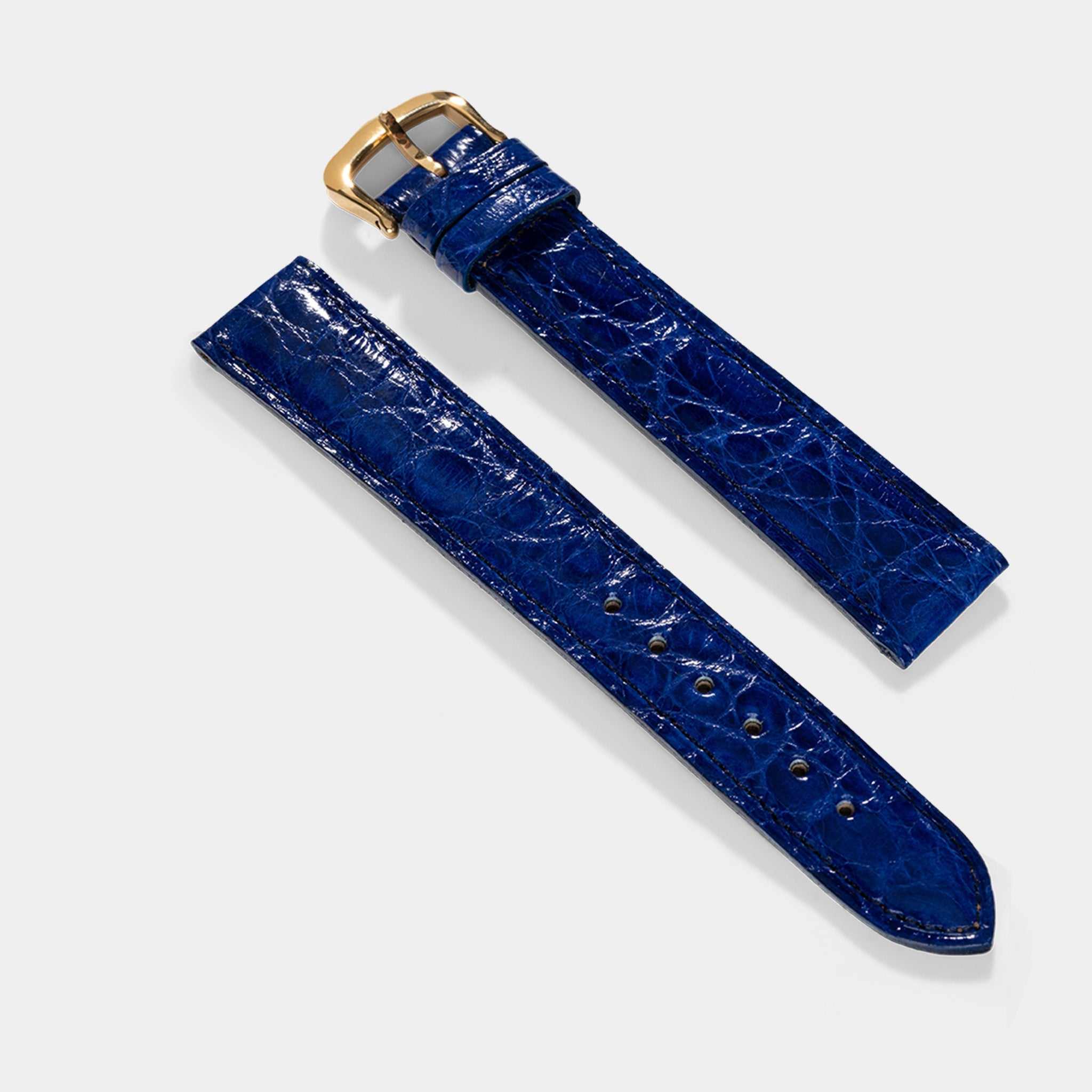 Strap for Cartier 17.5 mm - The Azur Blue Alligator Watch Strap