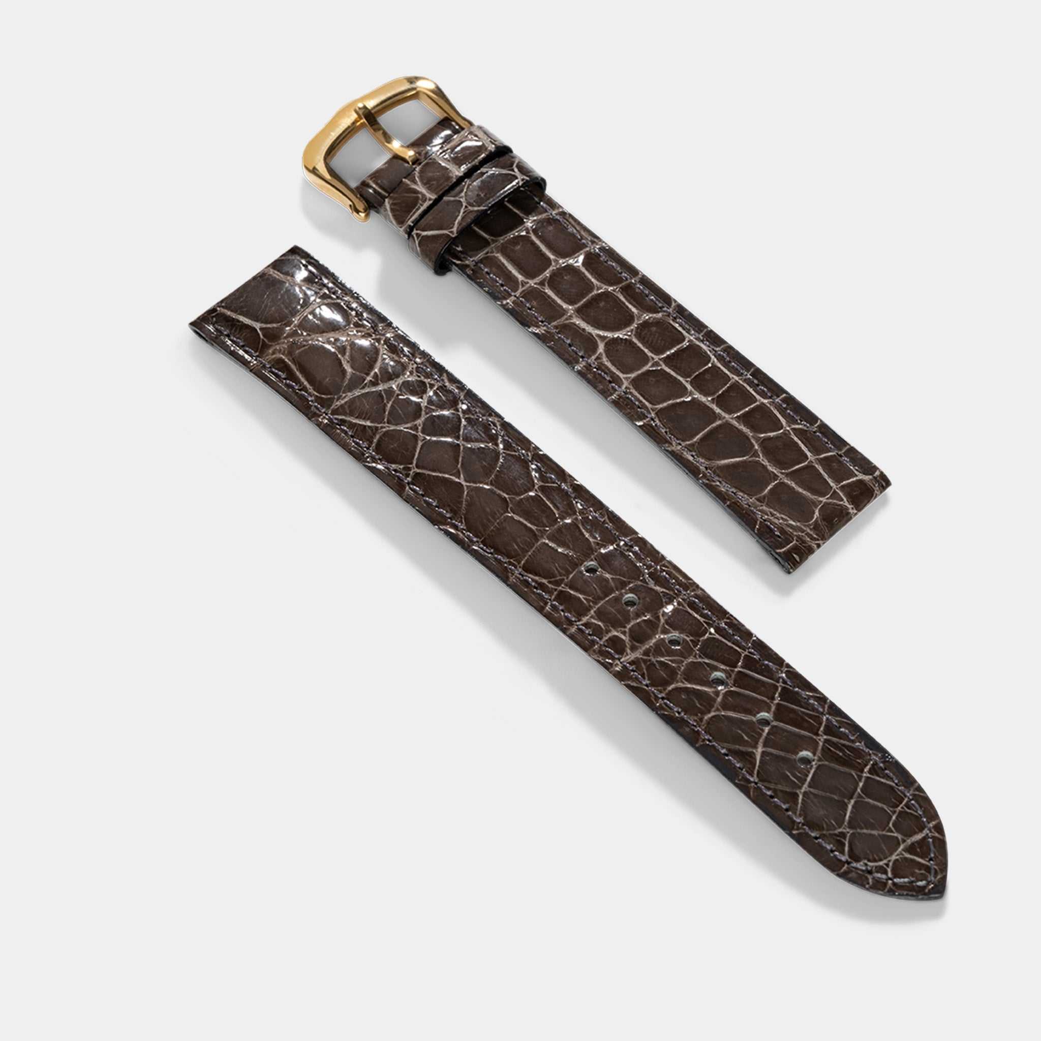 Strap for Cartier 17.5 mm - The Taupe Grey Alligator Watch Strap