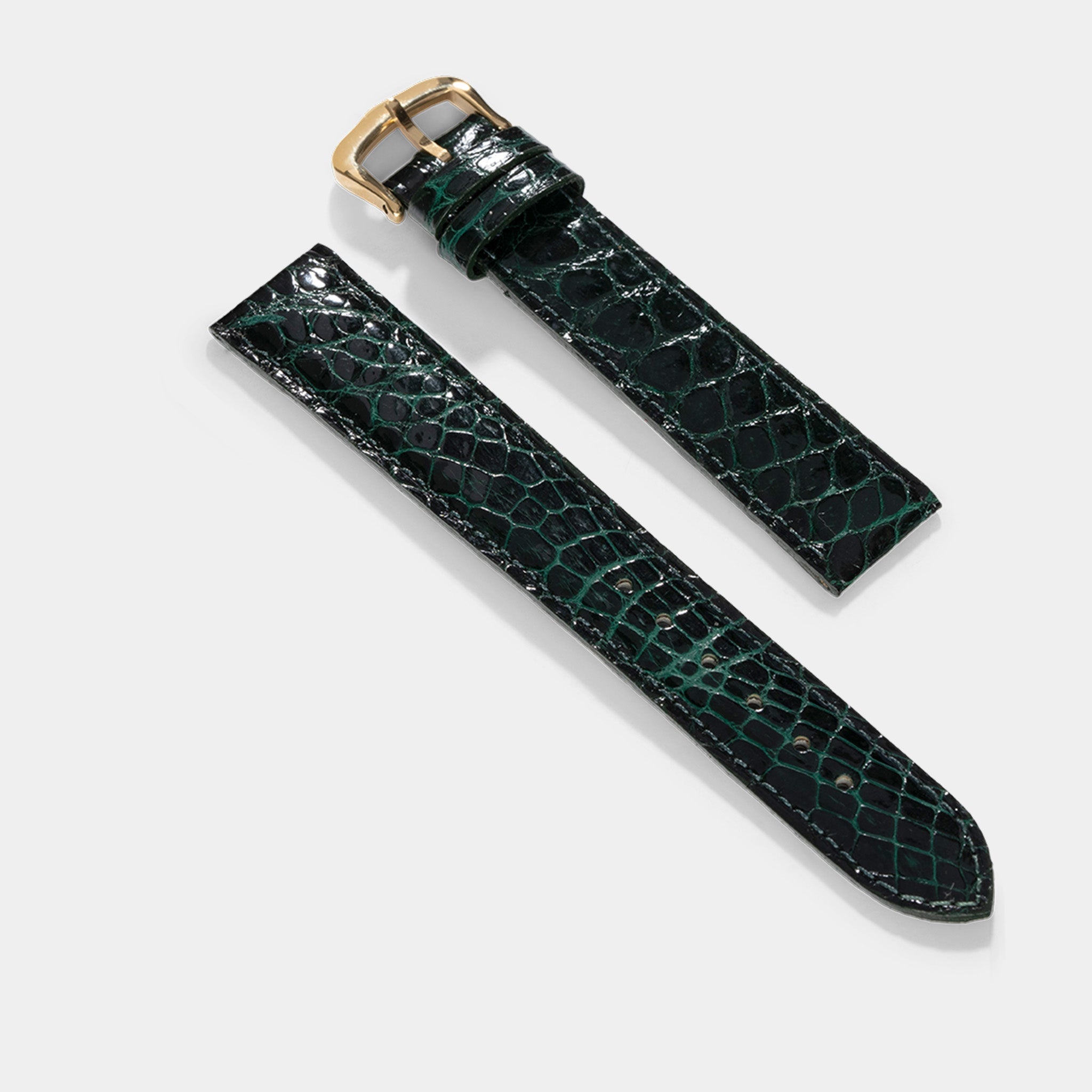 Strap for Cartier 17.5 mm - The Green Alligator Watch Strap