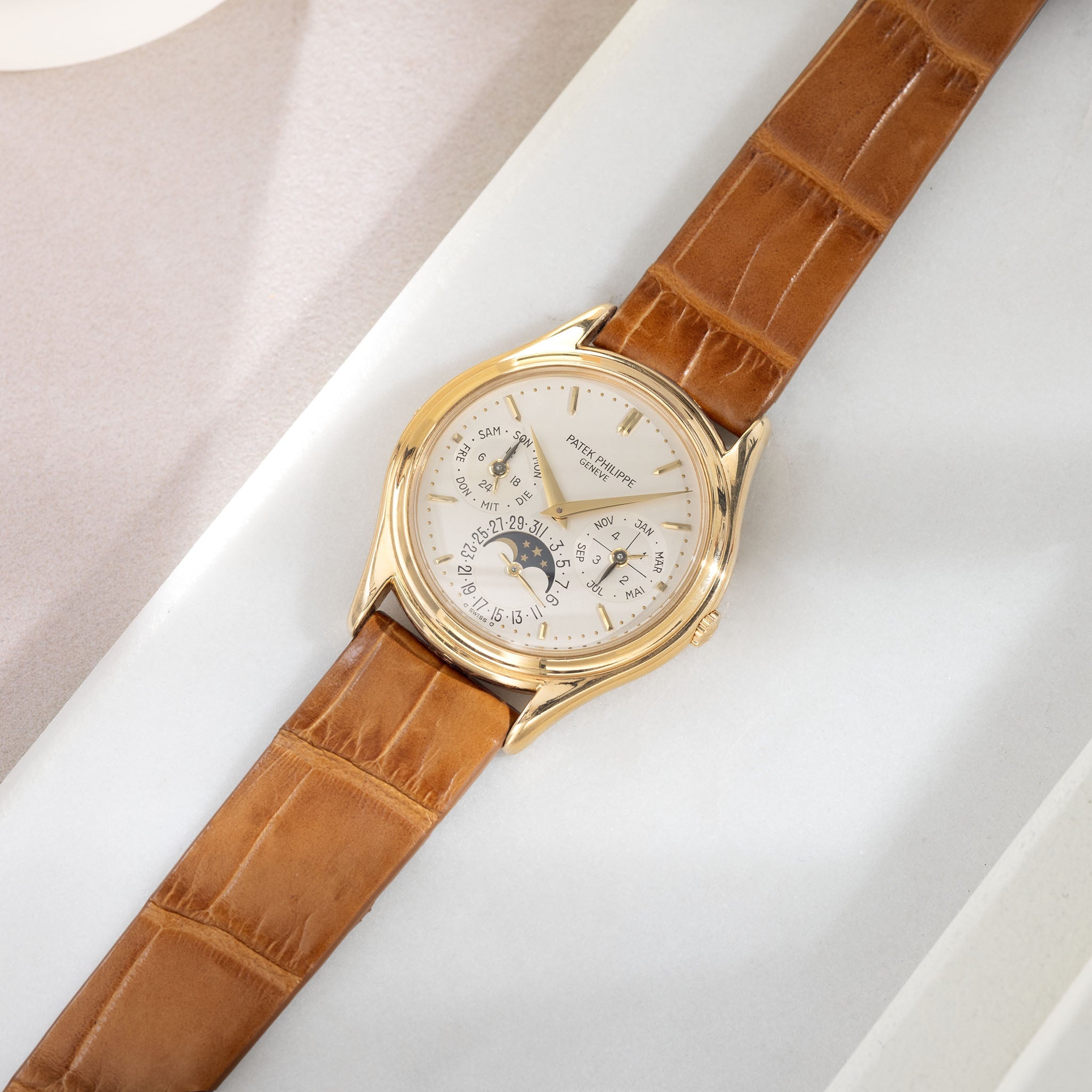 Deep Brown Alligator Watch Strap - Classic Dress